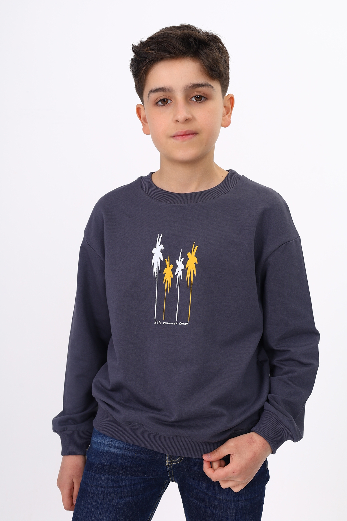 Toontoy Erkek Çocuk Baskılı Sweatshirt