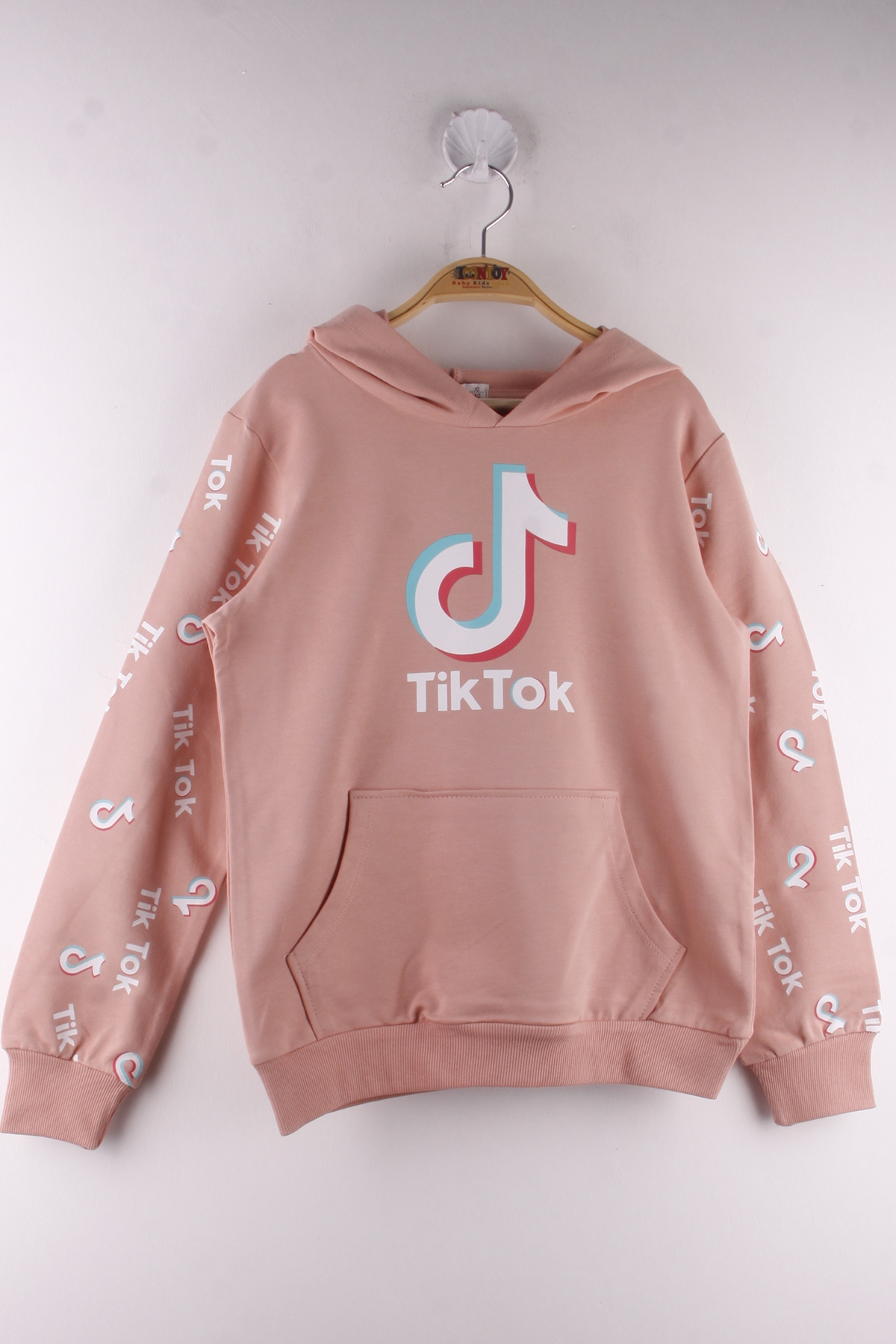 Toontoy Kız Çocuk Cepli Kapüşonlu Sweatshirt