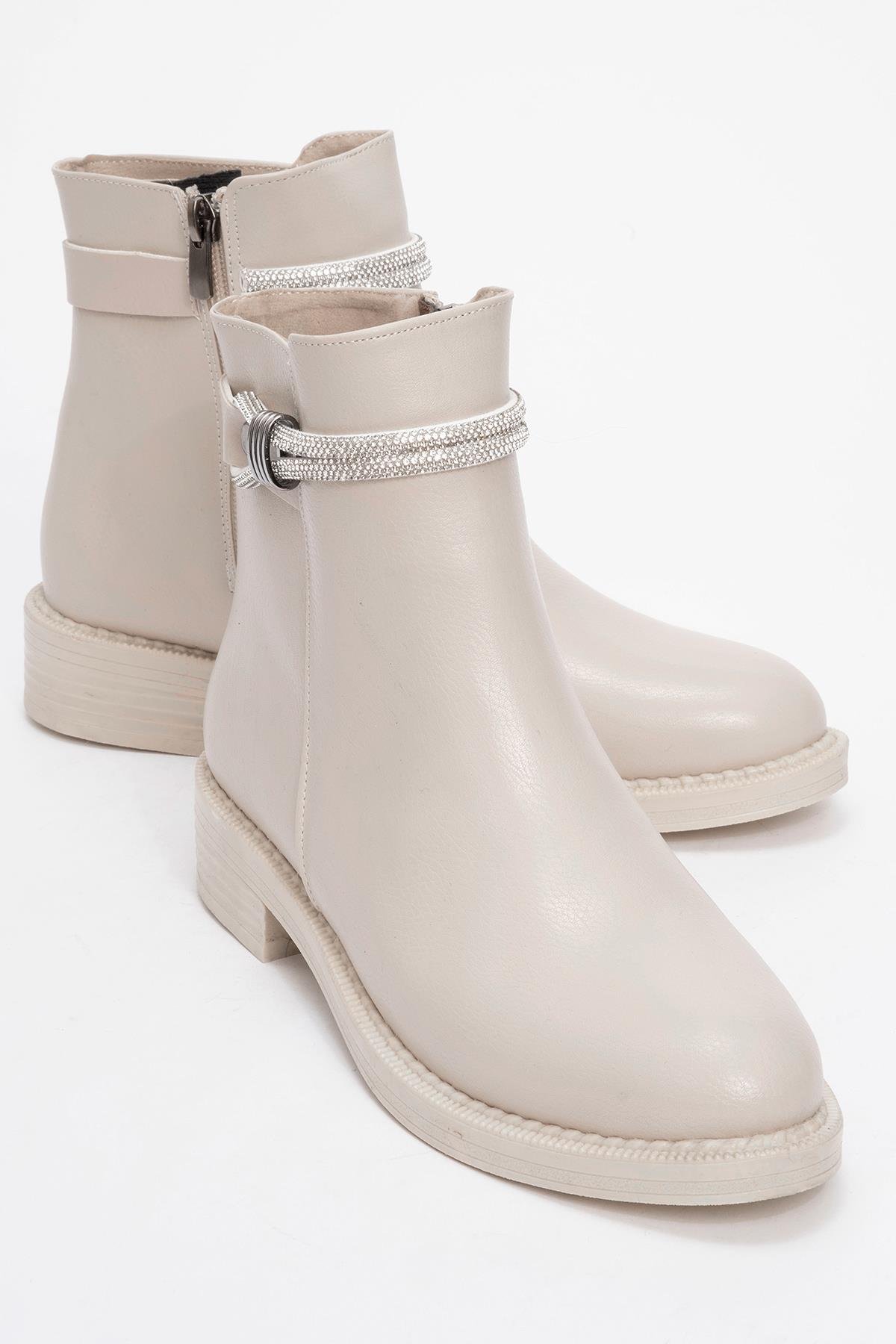 Kadın Taşlı Bot TEN CİLT - Görsel 3