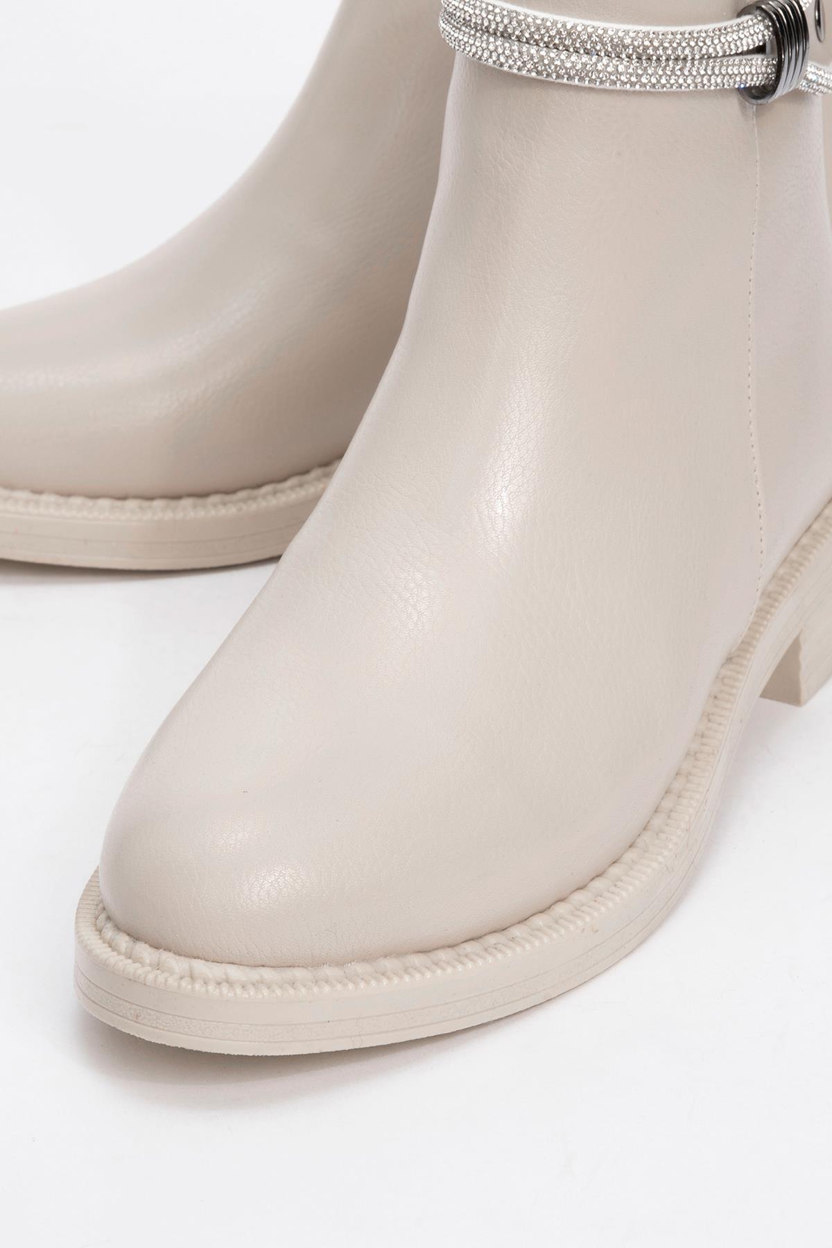 Kadın Taşlı Bot TEN CİLT - Görsel 4