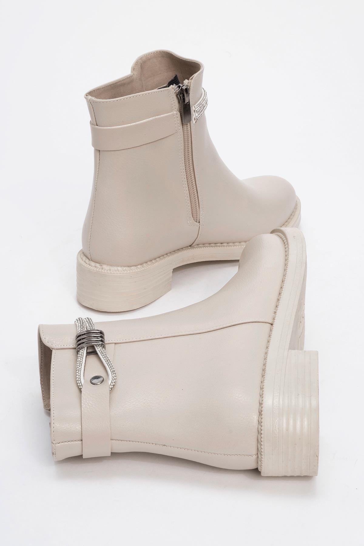 Kadın Taşlı Bot TEN CİLT - Görsel 5