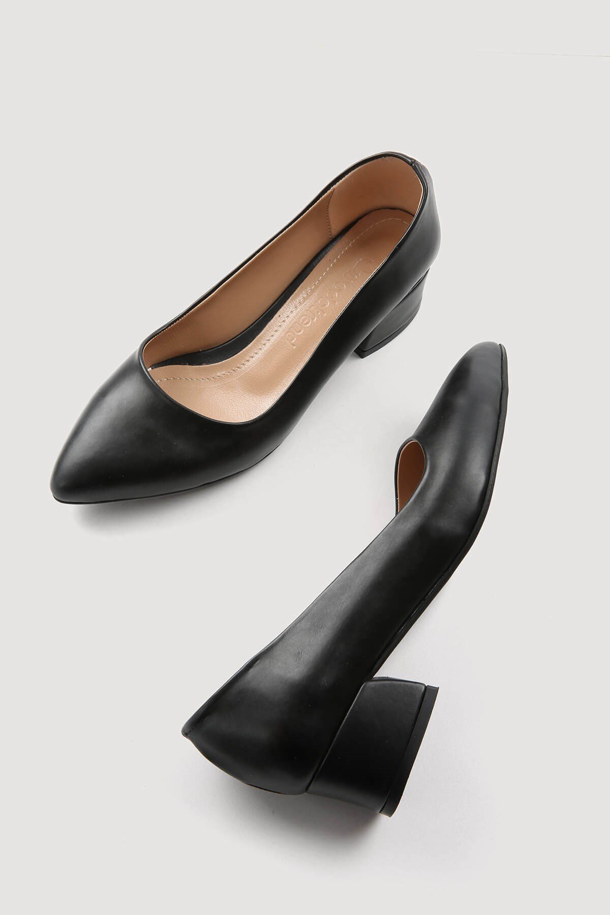 Kadın Günlük Topuklu Ayakkabı SİYAH CİLT - Görsel 5