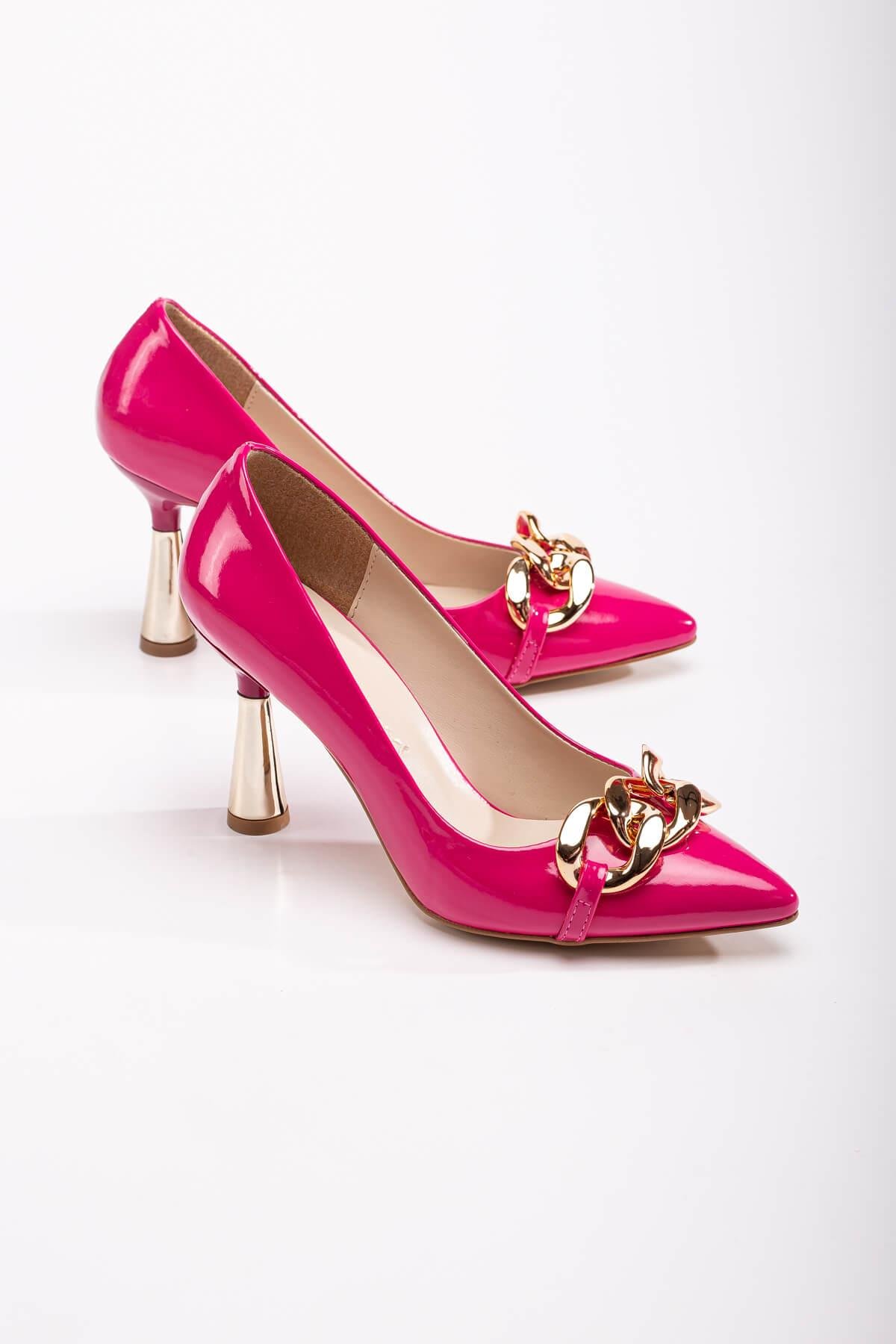 Kadın Zincirli Topuklu Ayakkabı FUJE RUGAN - Görsel 2