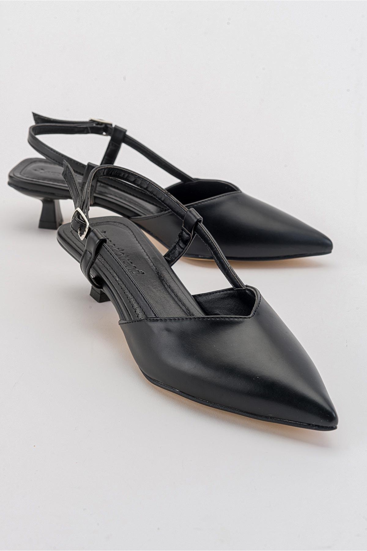 Kadın Topuklu Sandalet SİYAH CİLT - Görsel 2