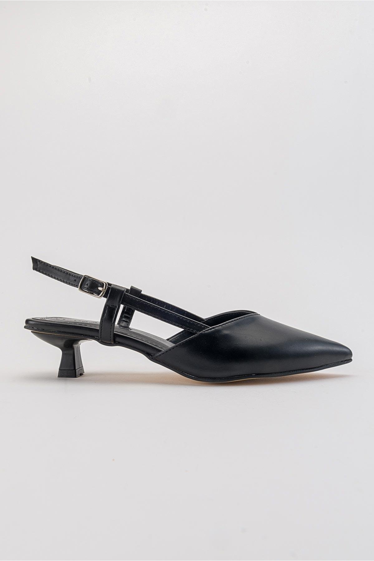 Kadın Topuklu Sandalet SİYAH CİLT - Görsel 3