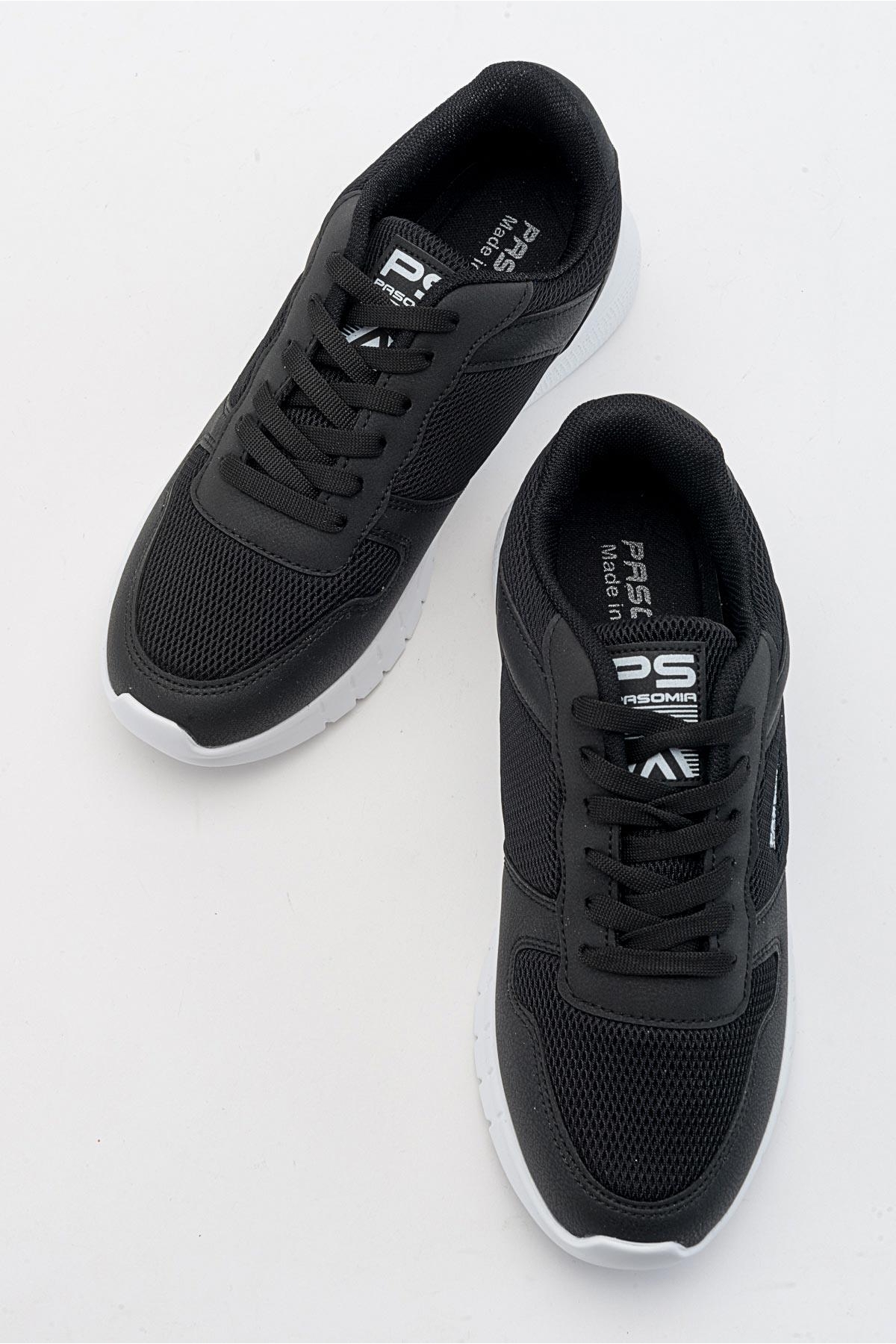 Anorak Bağcıklı Kadın Spor Ayakkabı SİYAH BEYAZ - Görsel 7