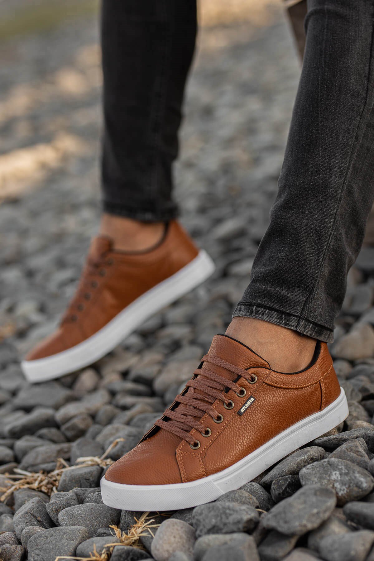 Erkek Spor Ayakkabı TABA BEYAZ - Görsel 2