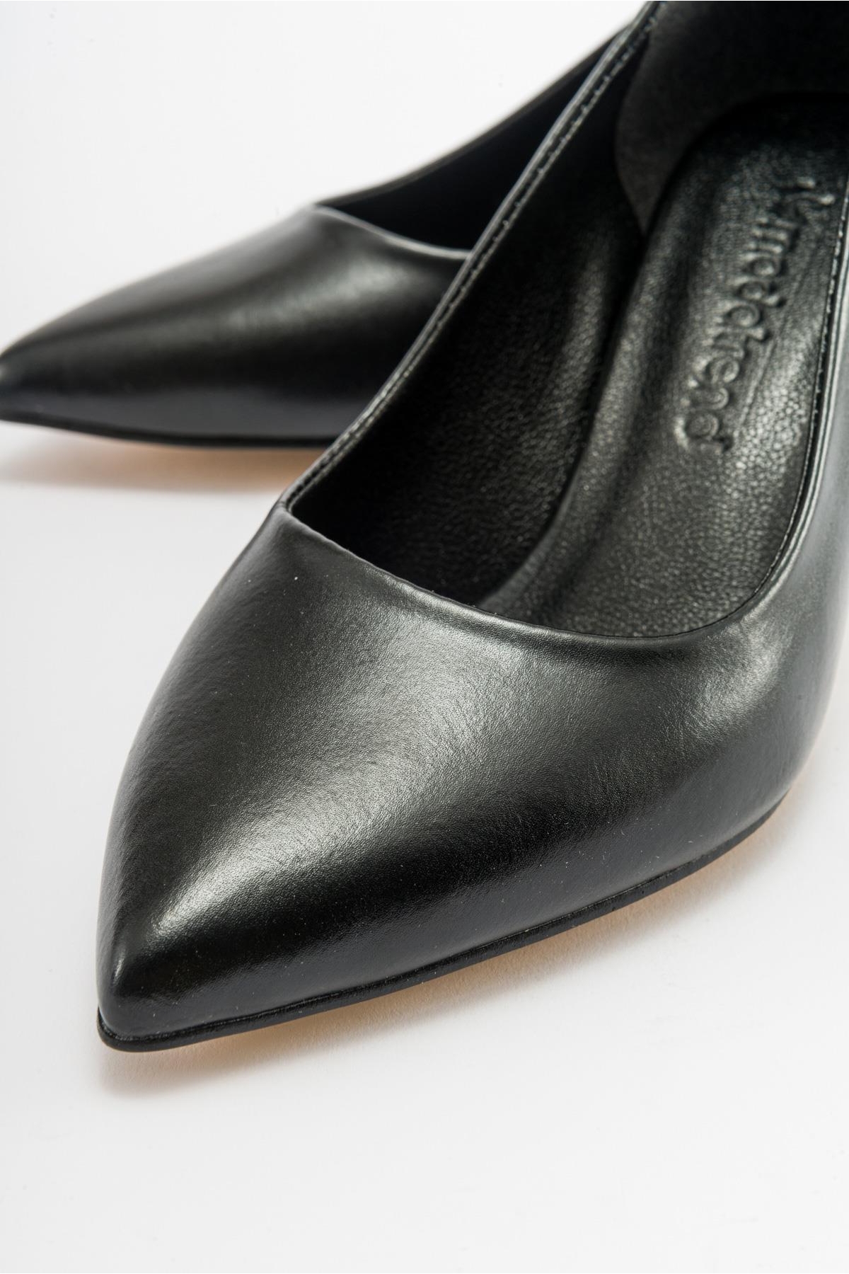 Kadın Topuklu Ayakkabı SİYAH CİLT - Görsel 4