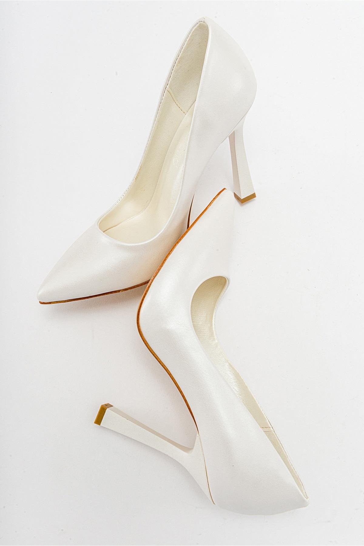 Kadın Stiletto Ayakkabı SEDEF CİLT - Görsel 7