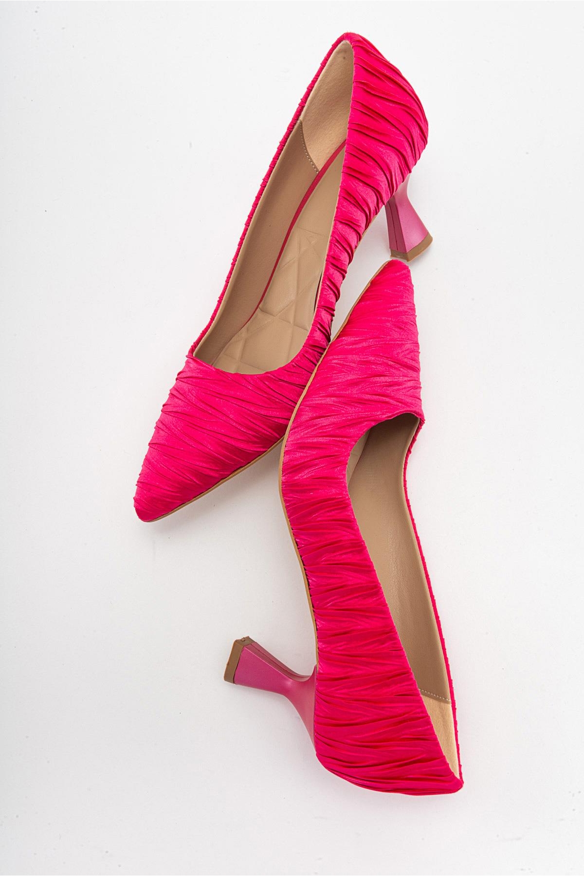 Kadın Stiletto Ayakkabı FUJE SATEN - Görsel 7