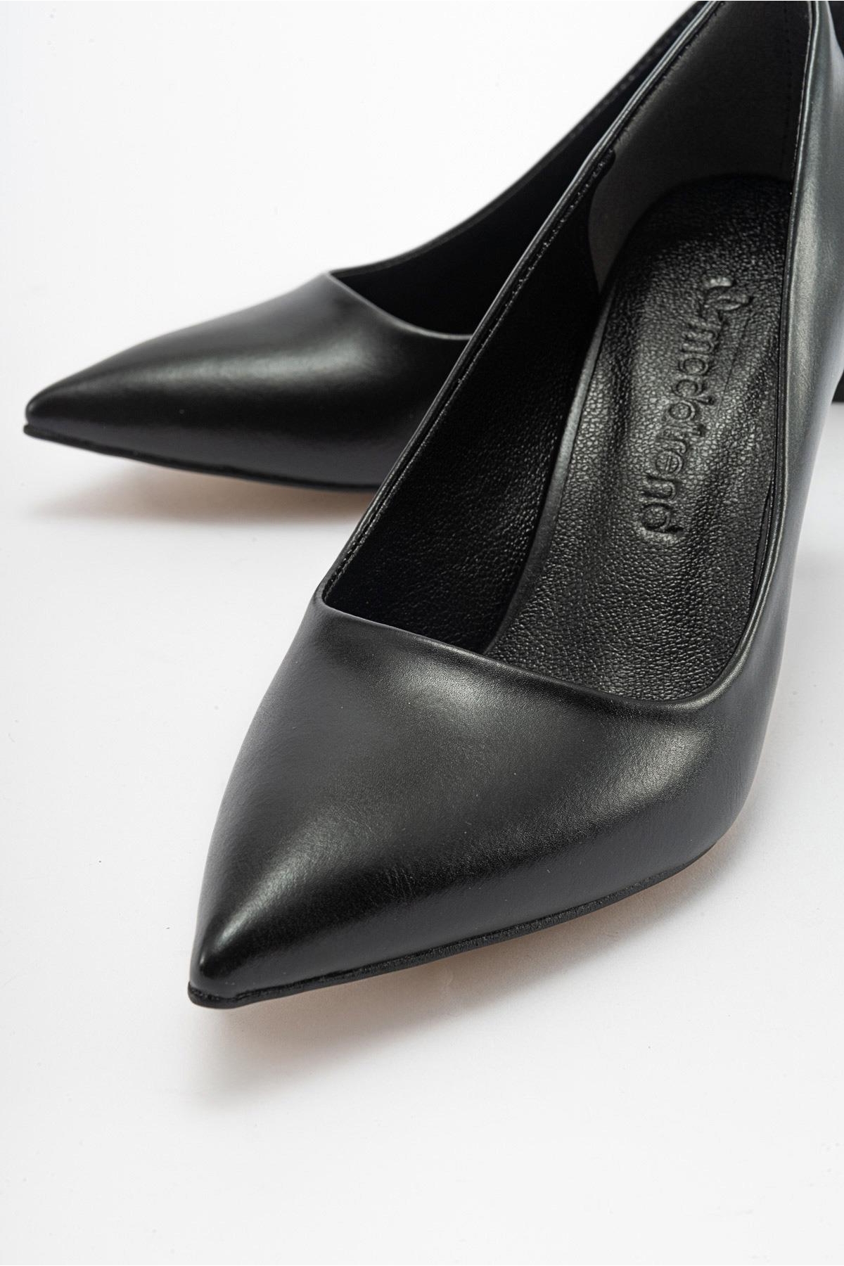 Kadın Stiletto Ayakkabı SİYAH CİLT - Görsel 4