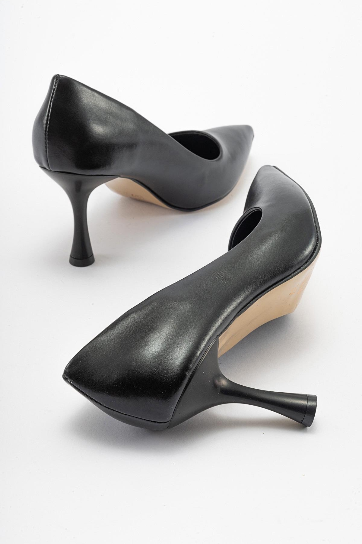 Kadın Stiletto Ayakkabı SİYAH CİLT - Görsel 5