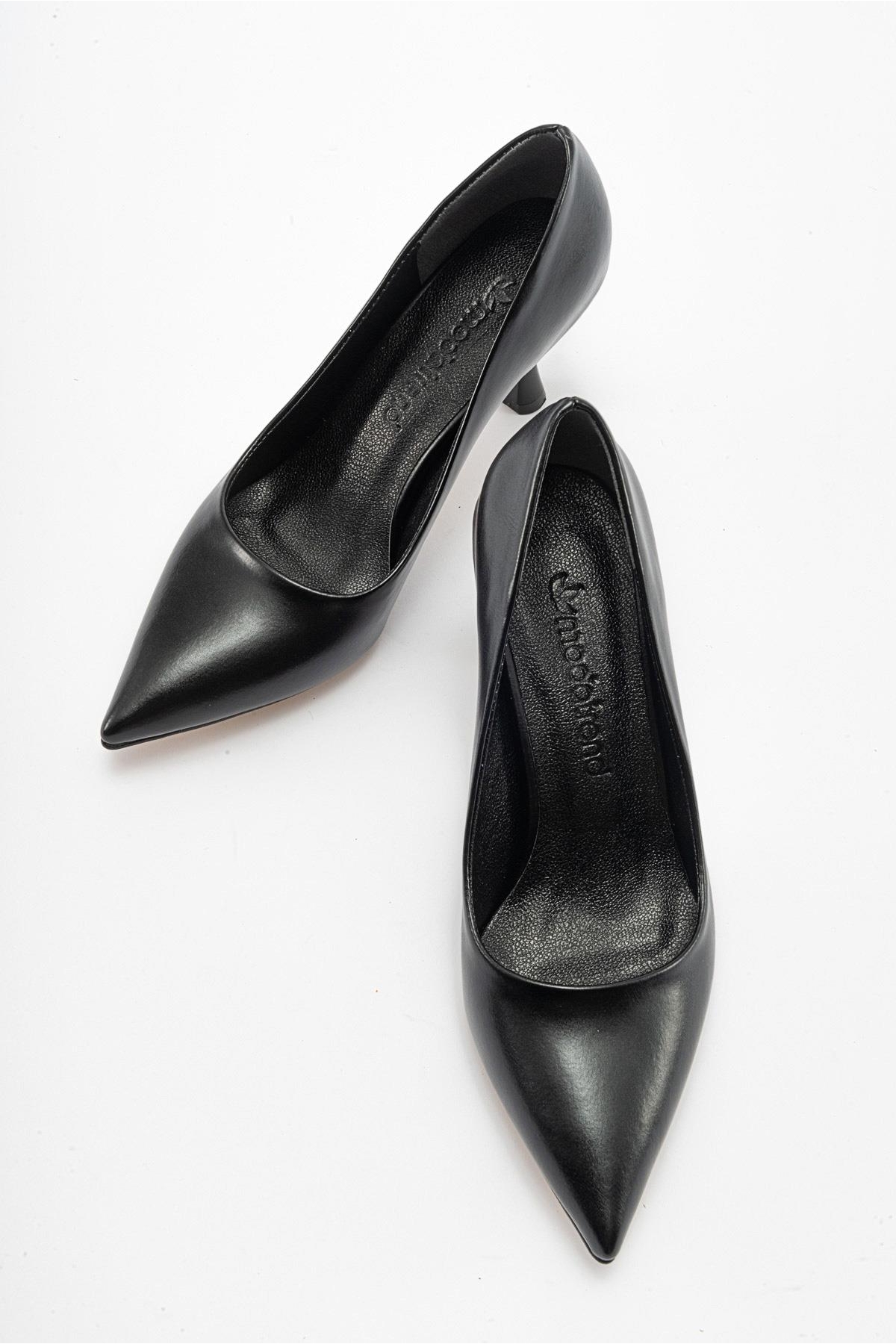 Kadın Stiletto Ayakkabı SİYAH CİLT - Görsel 6