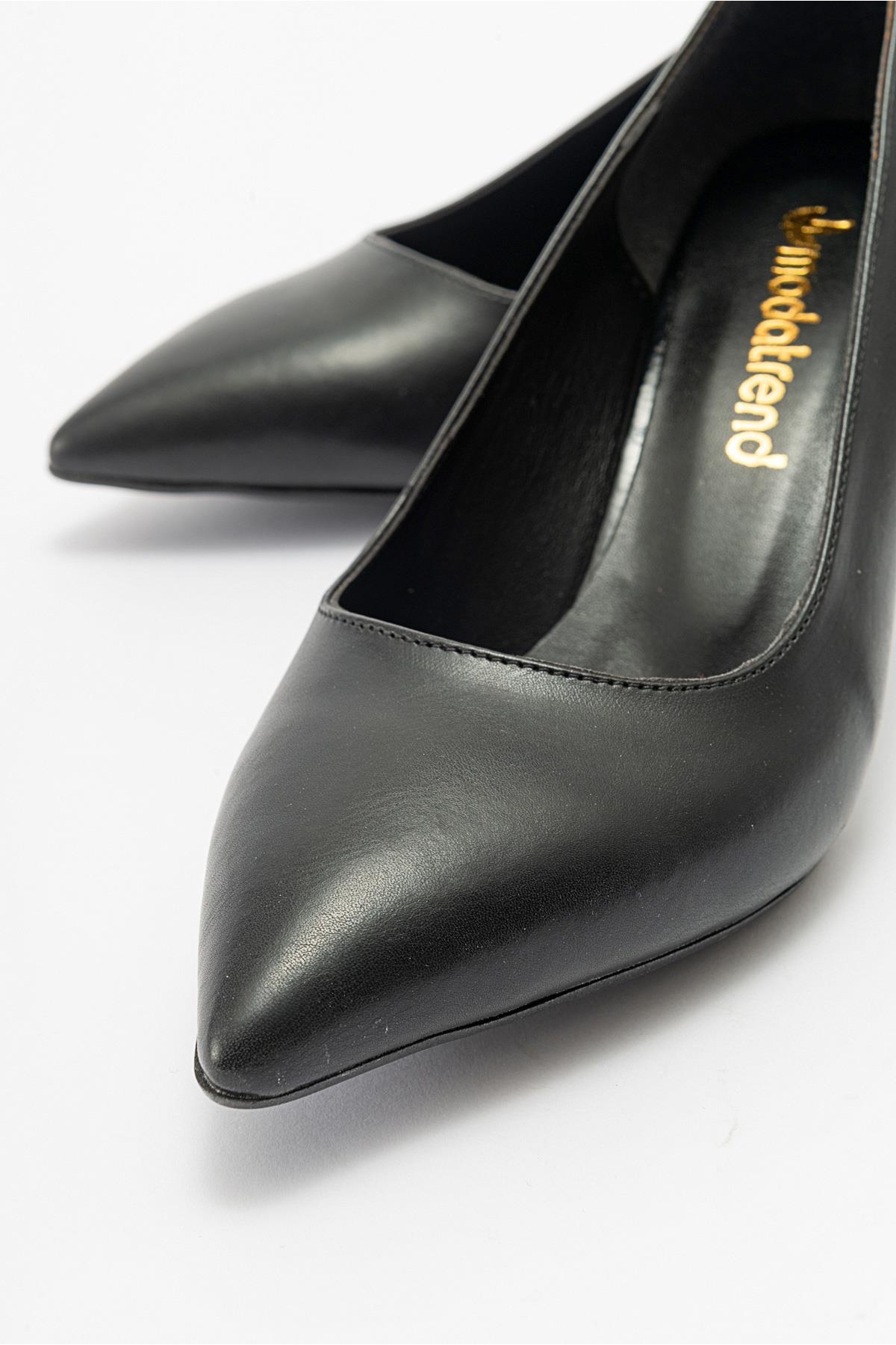 Kadın Stiletto Ayakkabı SİYAH CİLT - Görsel 4