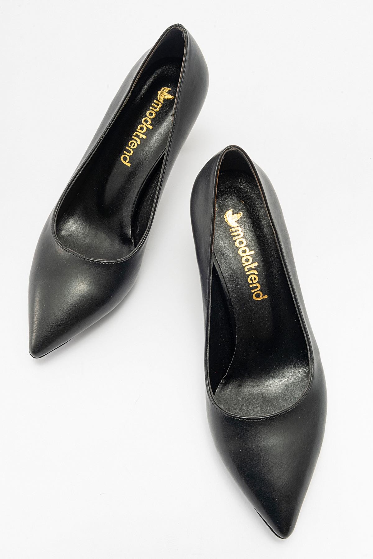 Kadın Stiletto Ayakkabı SİYAH CİLT - Görsel 6