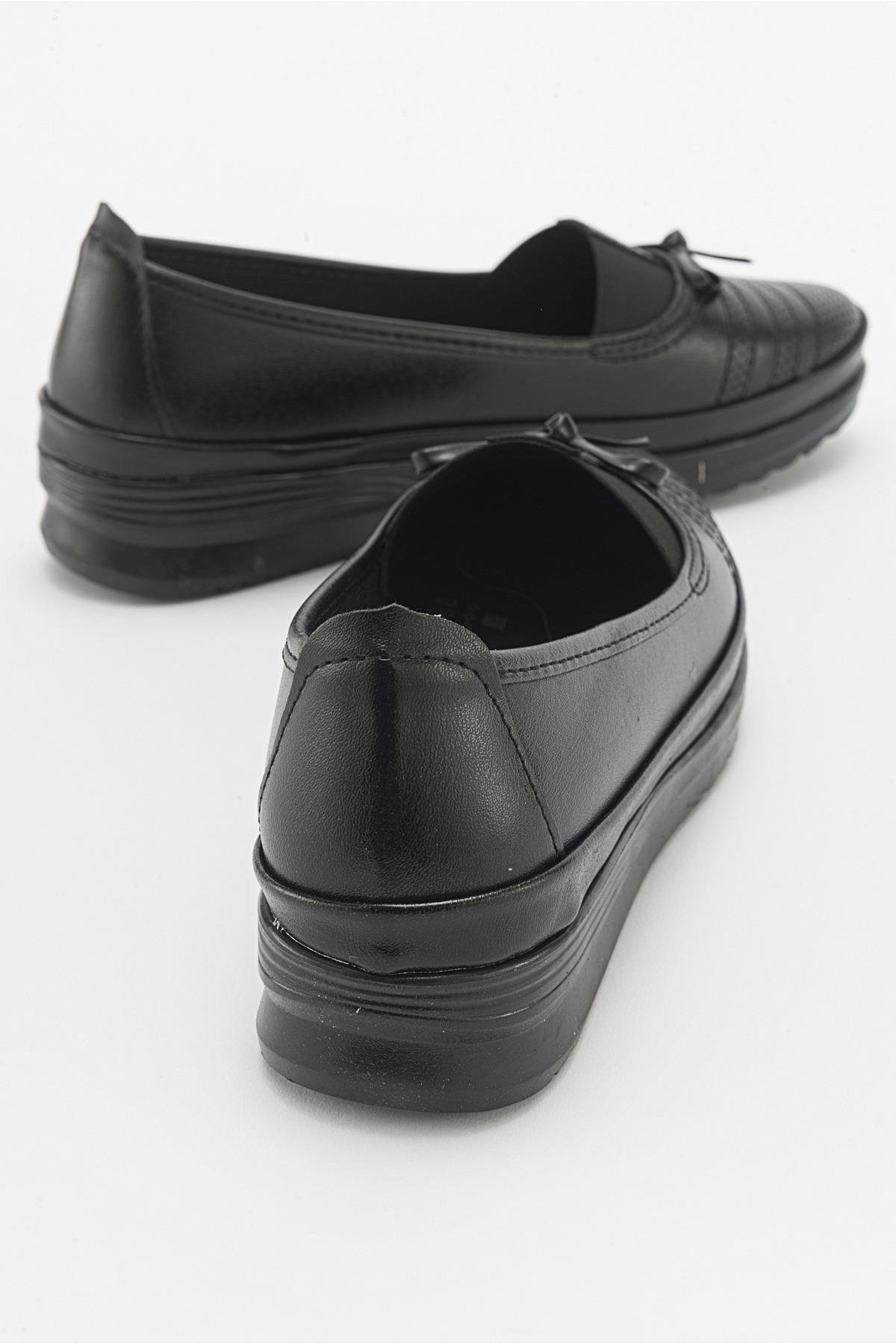 Kaydırmaz Günlük Ayakkabı SİYAH CİLT SİYAH - Görsel 5