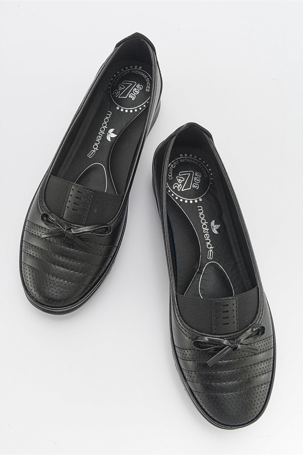 Kaydırmaz Günlük Ayakkabı SİYAH CİLT SİYAH - Görsel 6