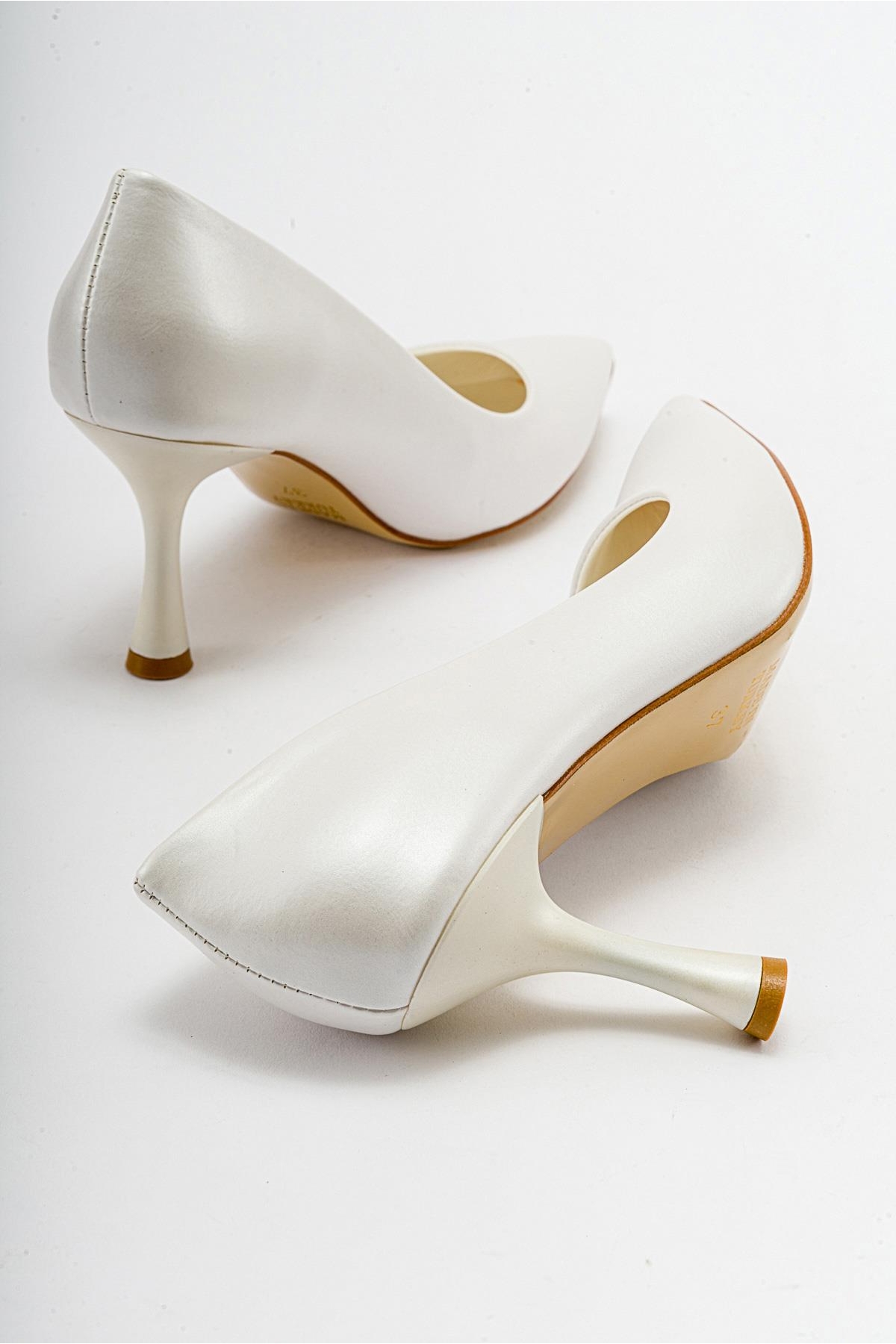 Kadın Stiletto Ayakkabı SEDEF CİLT - Görsel 5