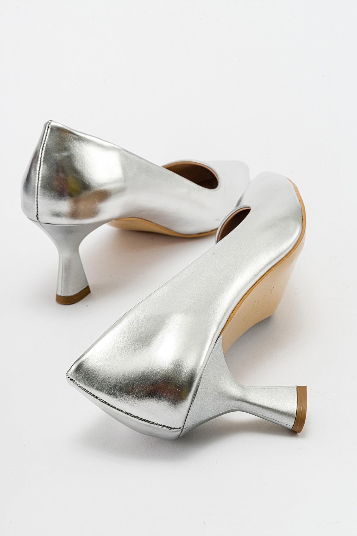 Kadın Stiletto Ayakkabı GÜMÜŞ ZRA - Görsel 5
