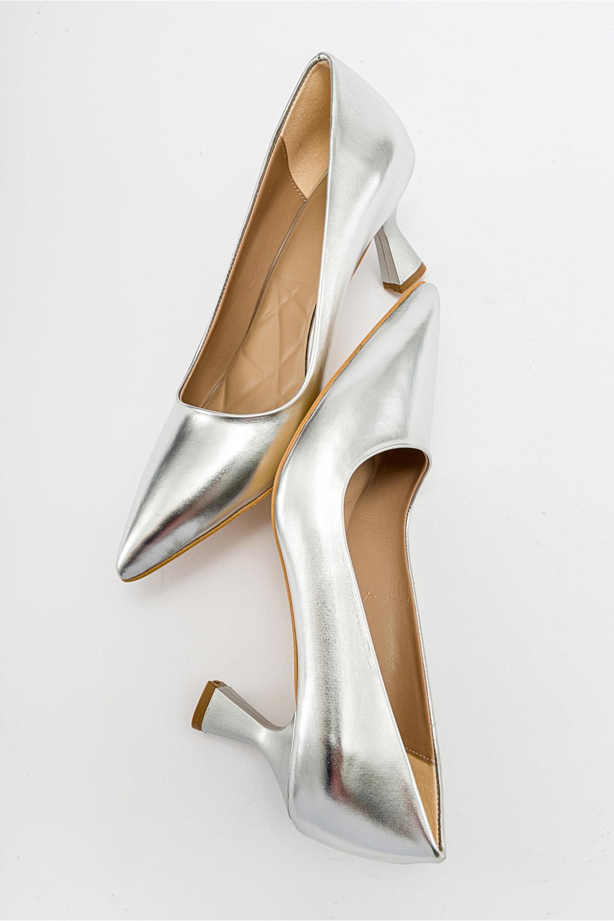 Kadın Stiletto Ayakkabı GÜMÜŞ ZRA - Görsel 9
