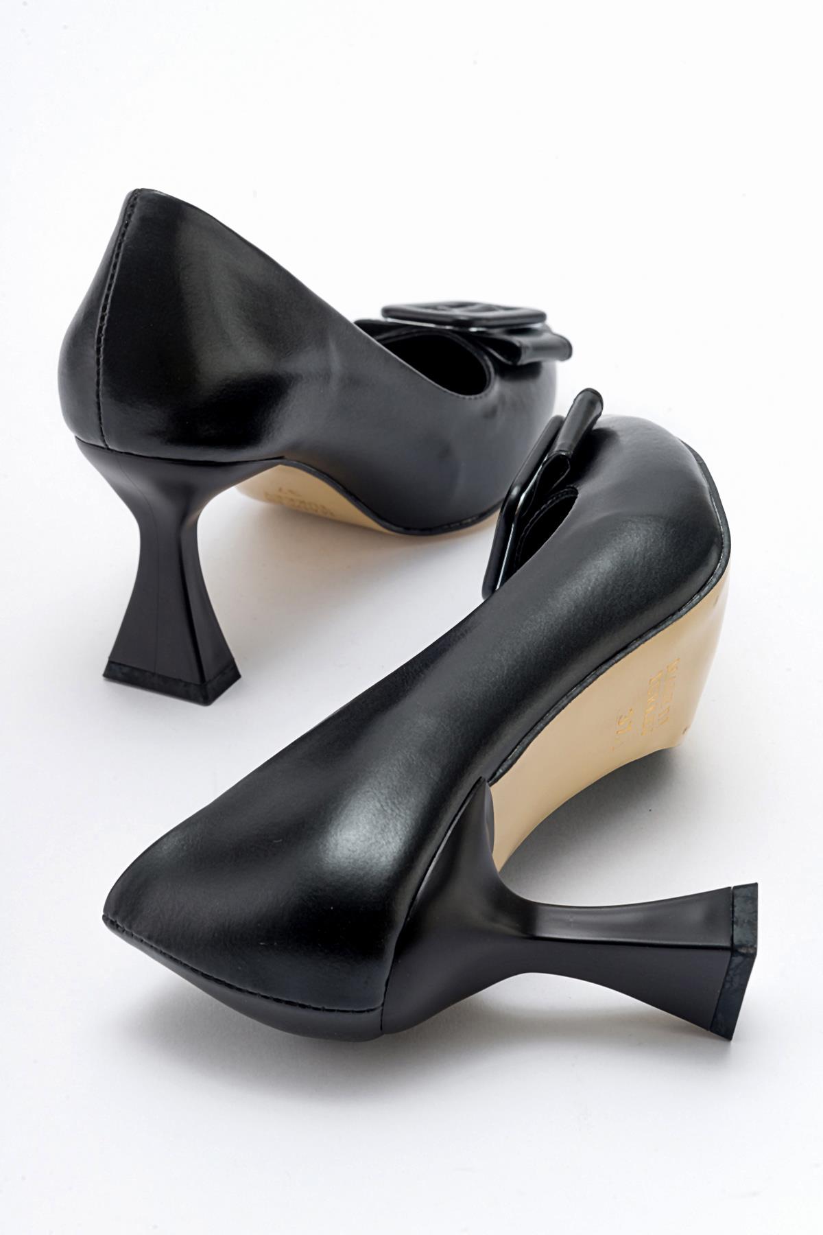 Kadın Tokalı Stiletto SİYAH CİLT - Görsel 5