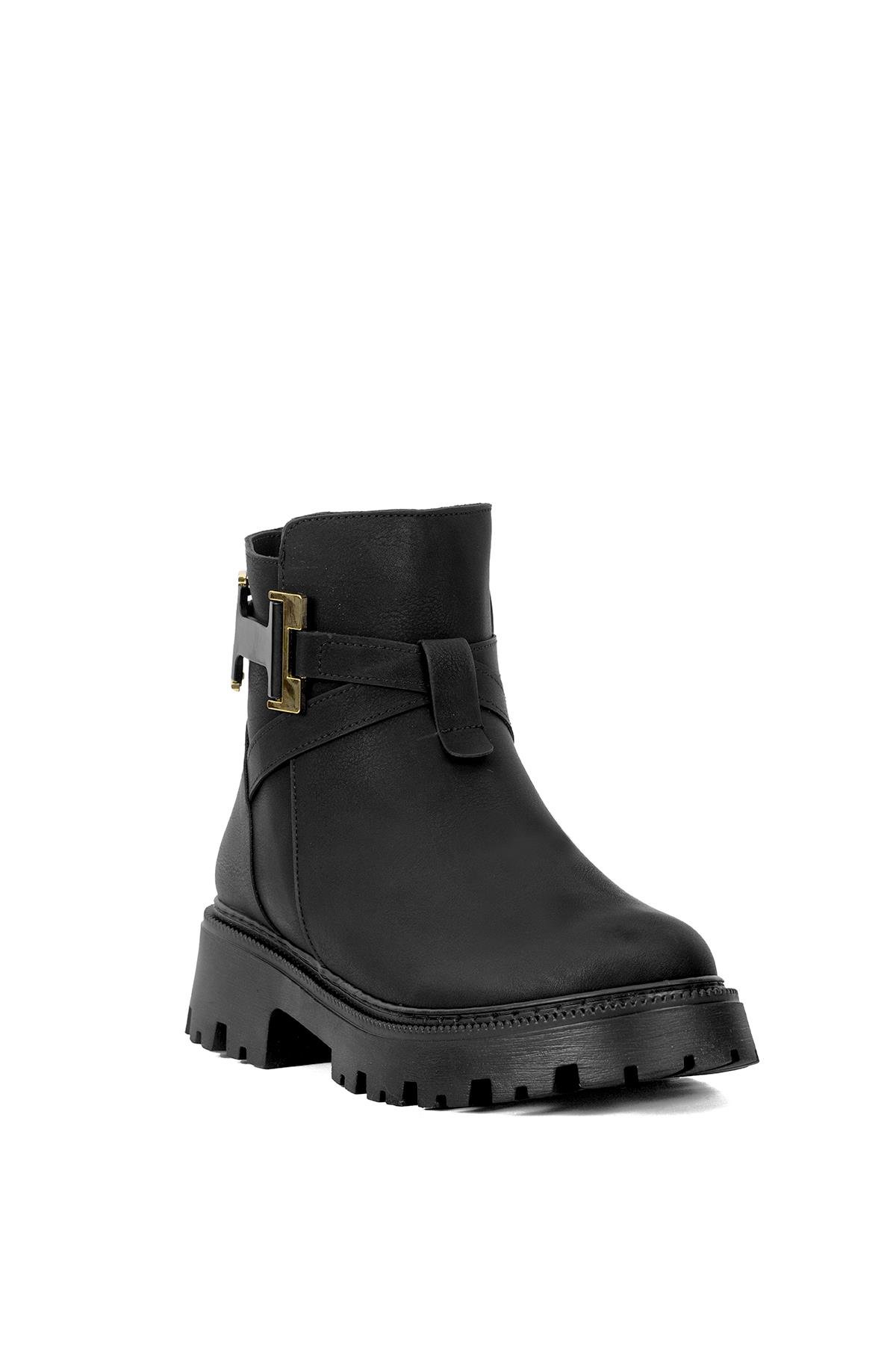 Elit ONY350N Kadın Klasik Bot Siyah - Görsel 3