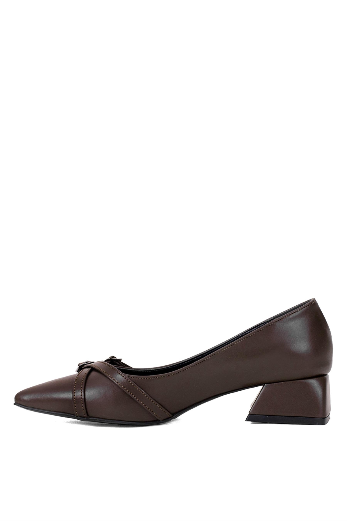 Elit Mst512C Kadın Topuklu Ayakkabı Kahverengi - Görsel 4