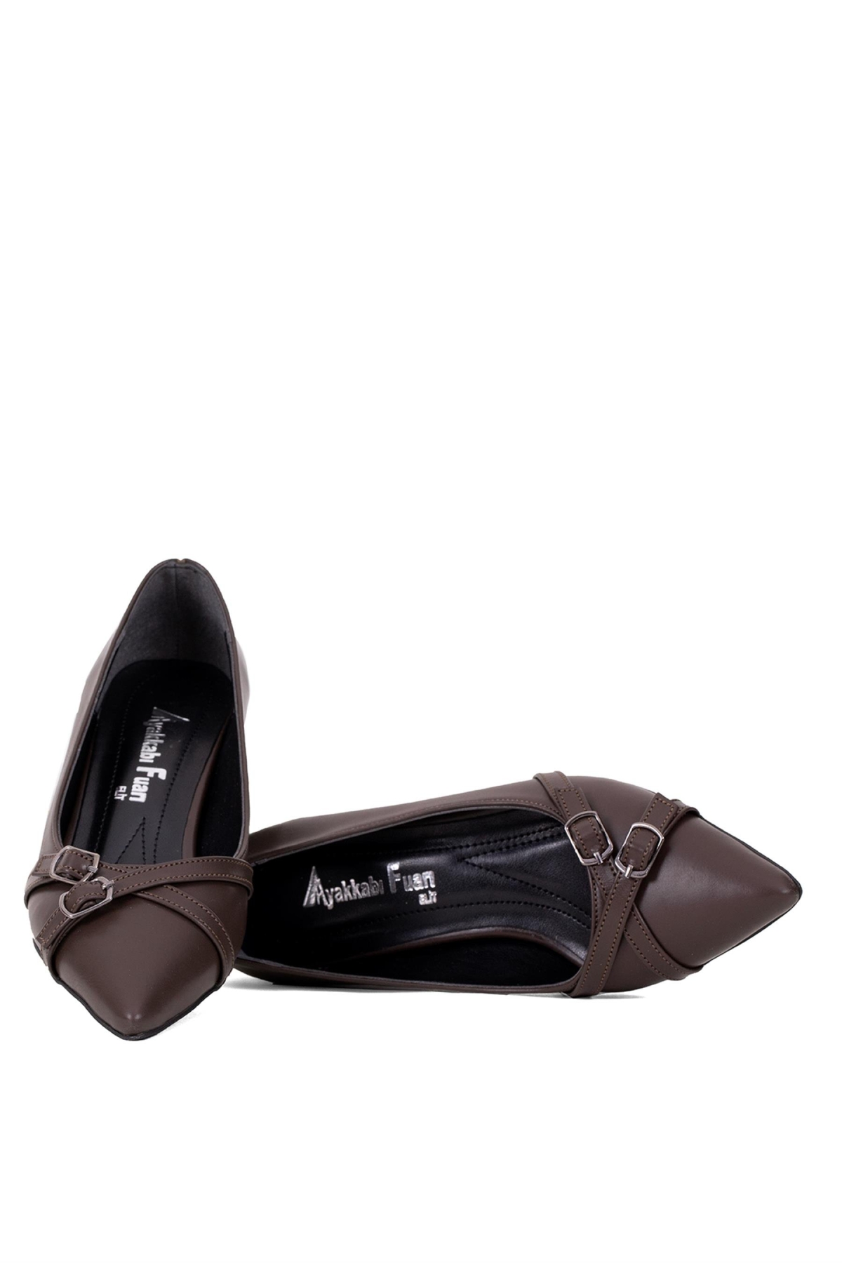 Elit Mst512C Kadın Topuklu Ayakkabı Kahverengi - Görsel 7