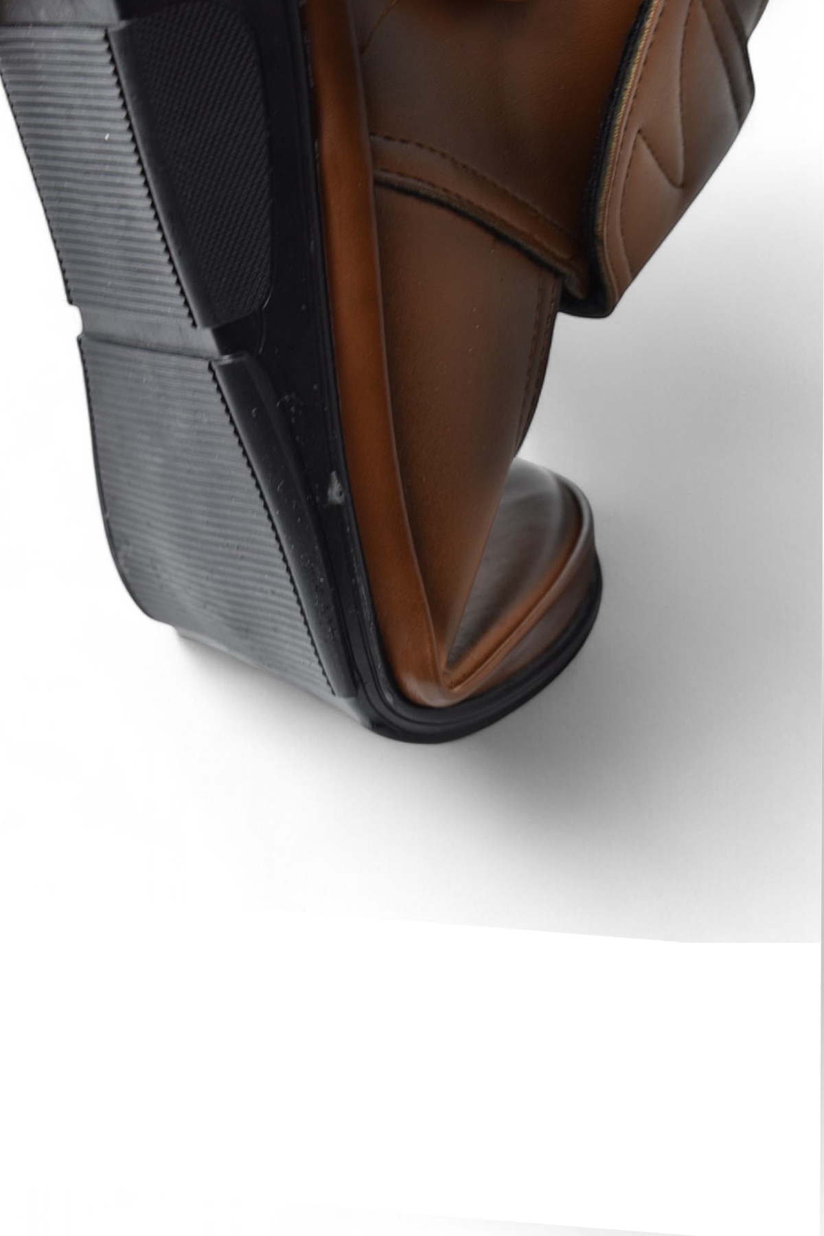 140 Ortopedik Taban Cırtlı Siyah Anne Botu Kadın Bot Postal Çizme - Görsel 6