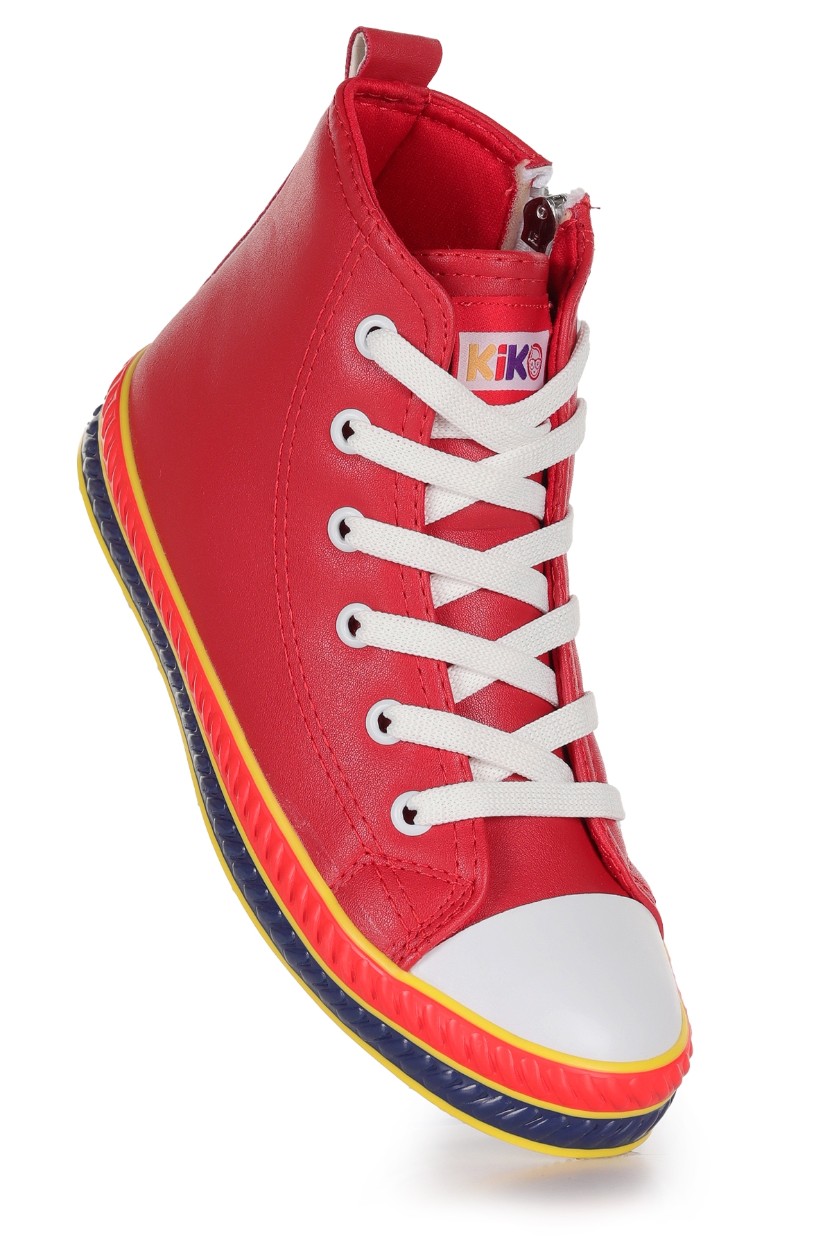 Pant Günlük Bağcıklı Fermuarlı Kız Çocuk Spor Ayakkabı Kırmızı - Görsel 2