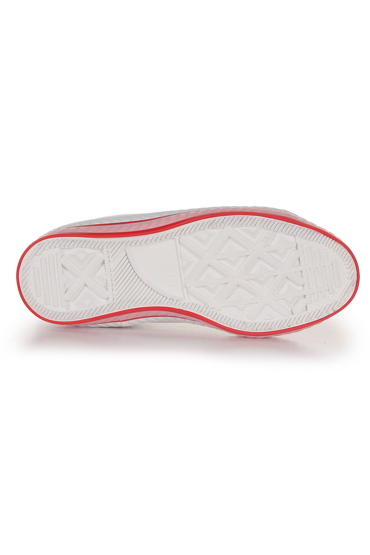 Pant Günlük Bağcıklı Fermuarlı Kız Çocuk Spor Ayakkabı Beyaz - Pudra - Görsel 6