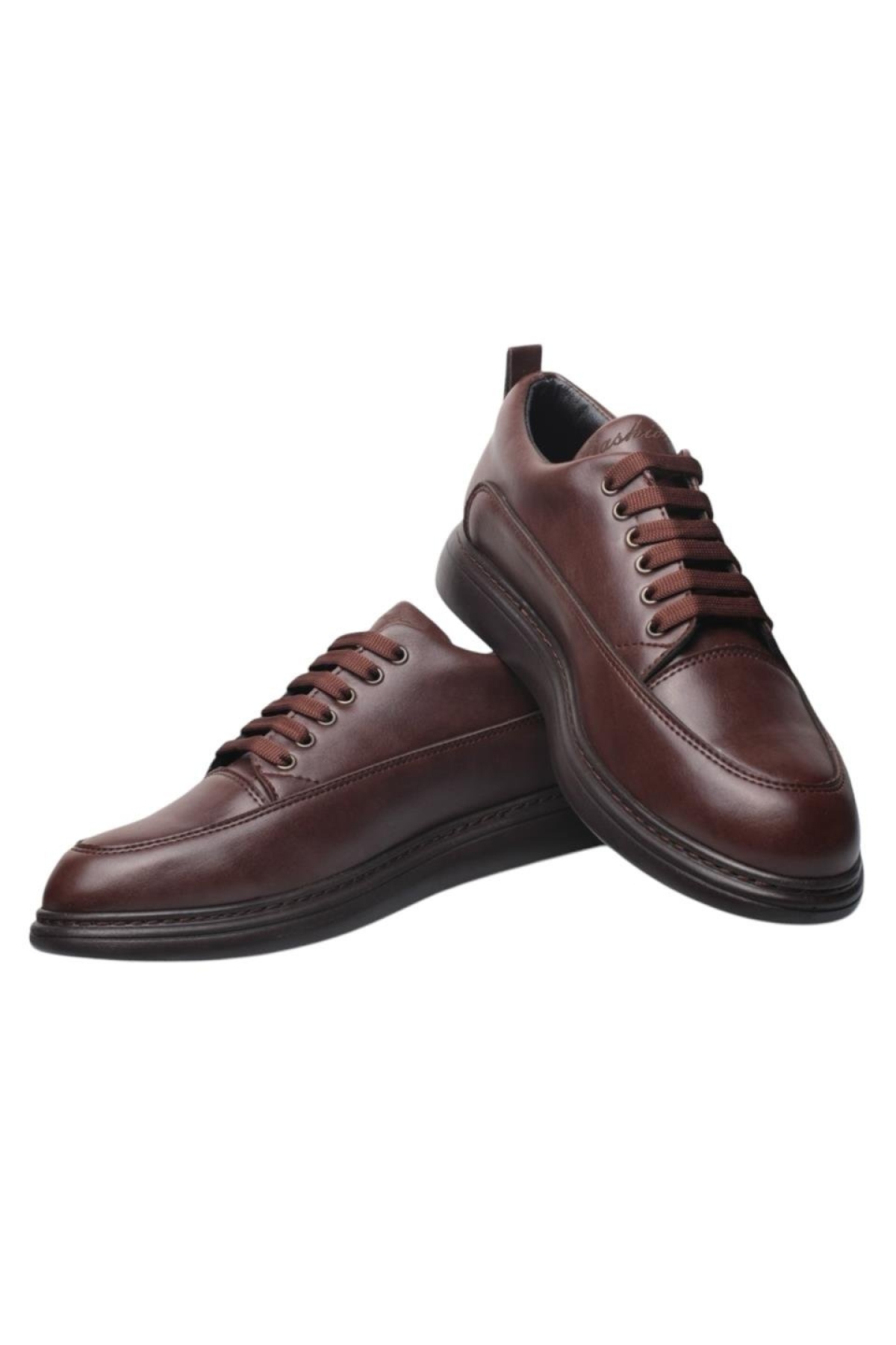Erkek Ortopedik Jel İç Taban Comfort Günlük Ayakkabı KAHVERENGİ - Görsel 4
