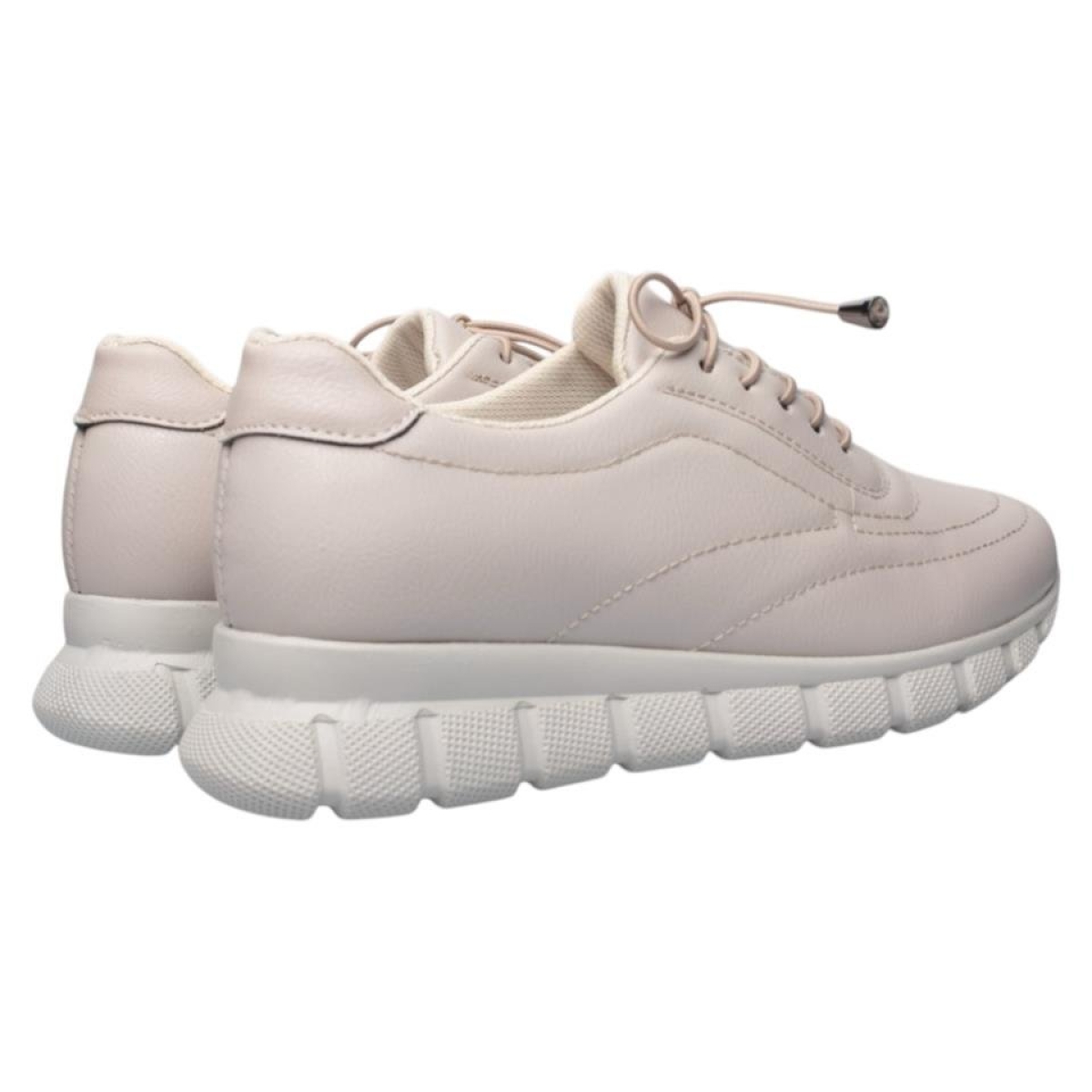 Kadın Günlük Rahat Comfort Taban Spor Sneaker Ayakkabı BEJ - Görsel 7