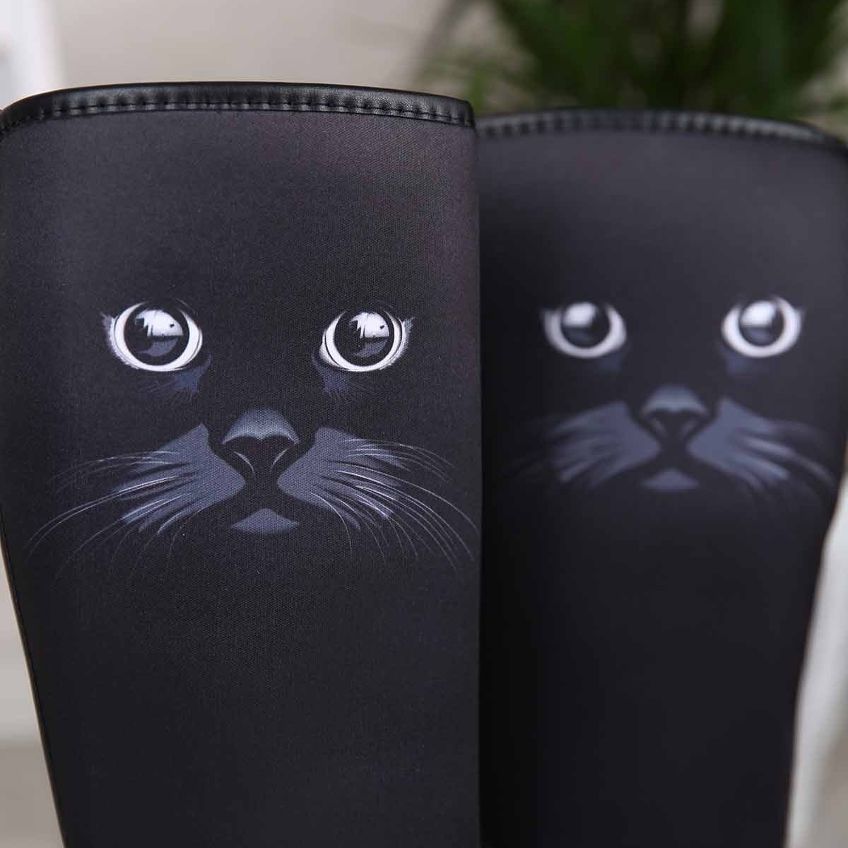 Bayan Kedili Yağmur Çizmesi SİYAH - Görsel 7