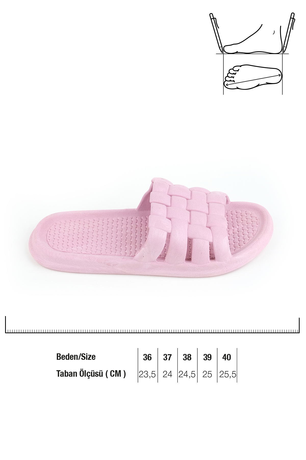 Yazlık Kaydırmaz Taban Kadın Terlik - Görsel 3