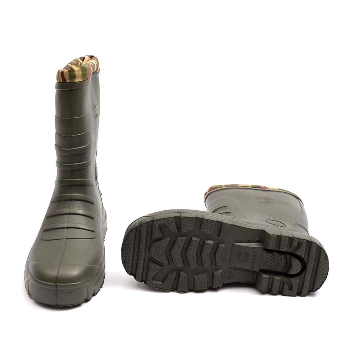 Kışlık Erkek Çoraplı Kısa Fır Çizme - Görsel 3