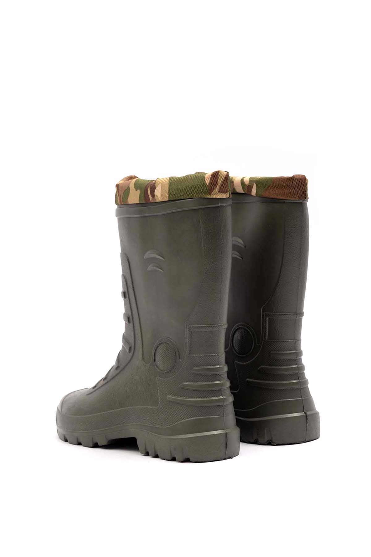 Kışlık Erkek Çoraplı Kısa Fır Çizme - Görsel 9