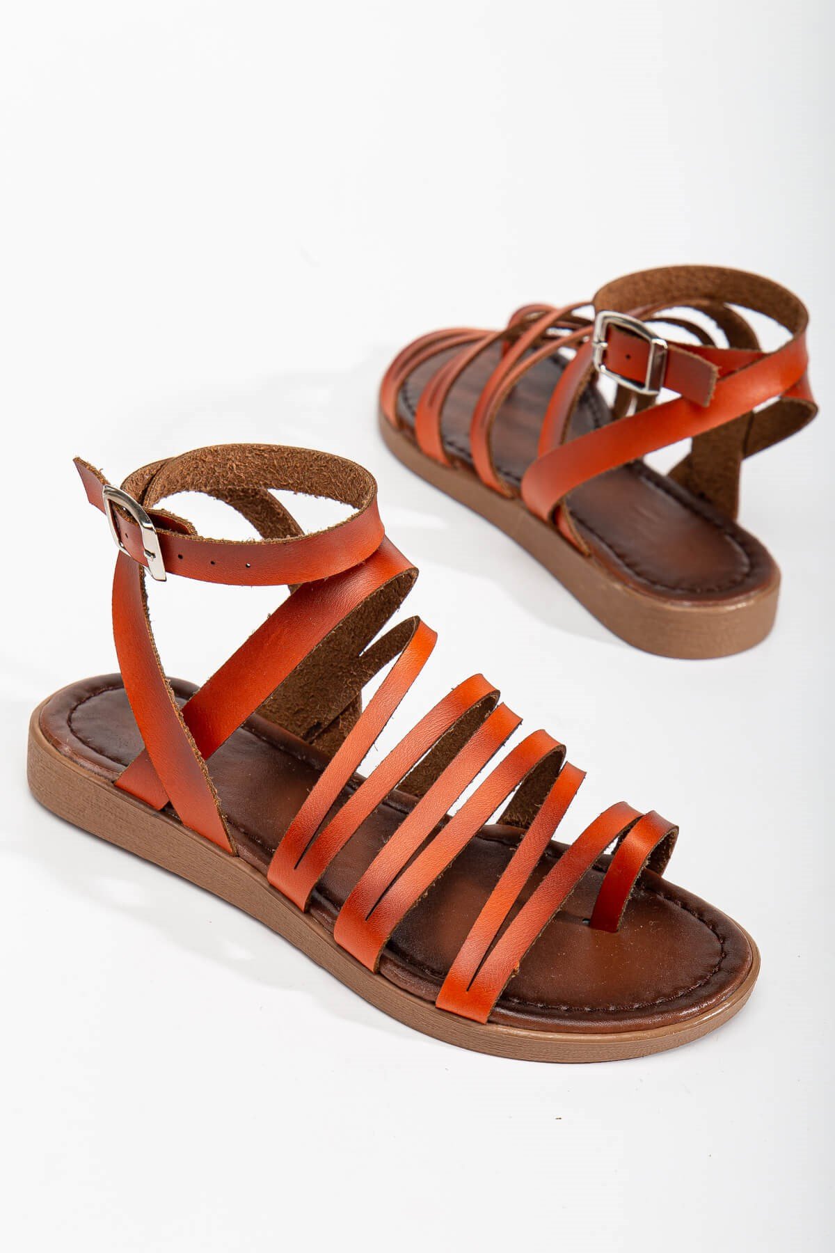 Kadın Sandalet ORANJ CİLT - Görsel 4