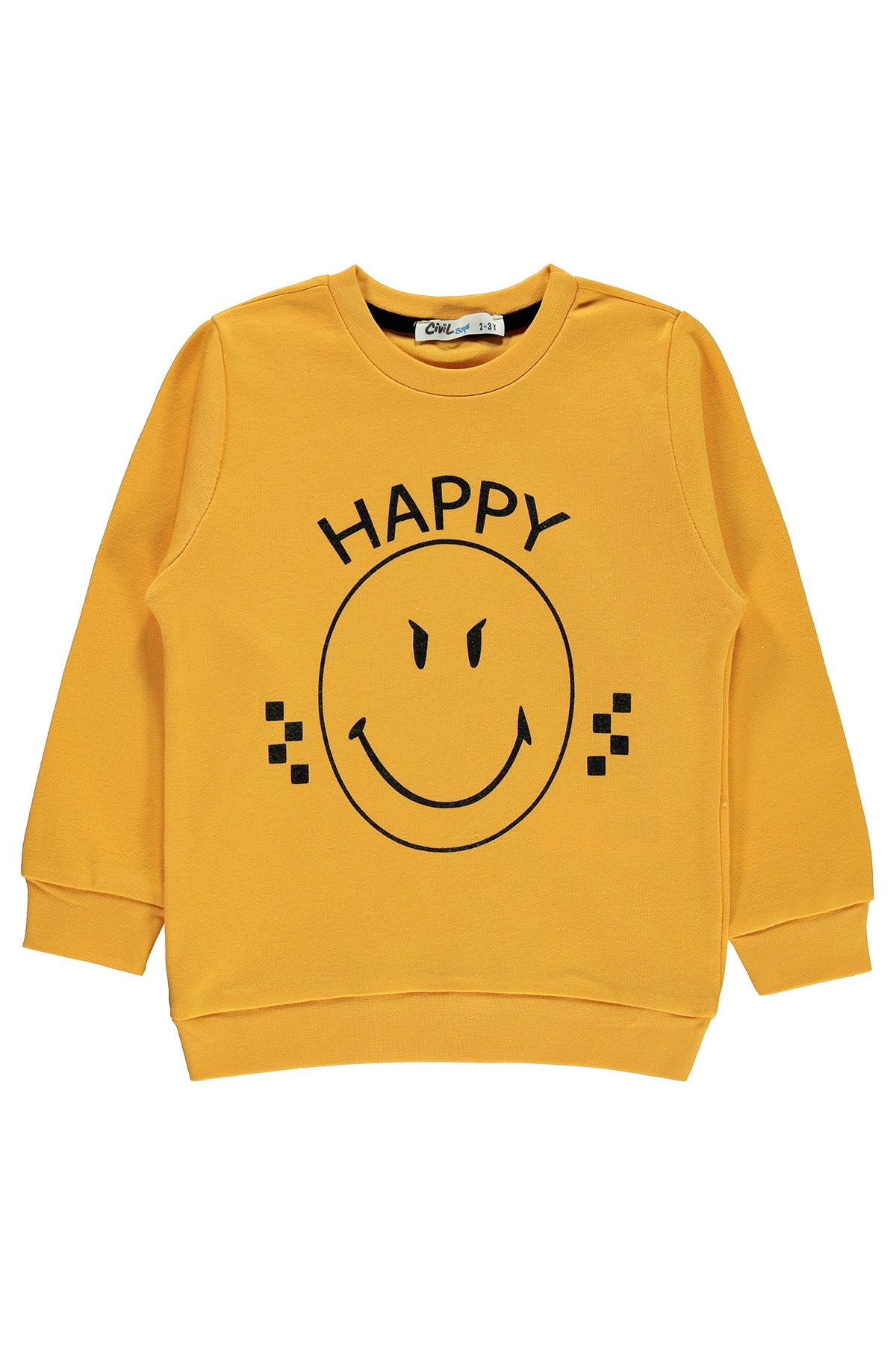 Erkek Çocuk Sweatshirt 2-5 Yaş Hardal