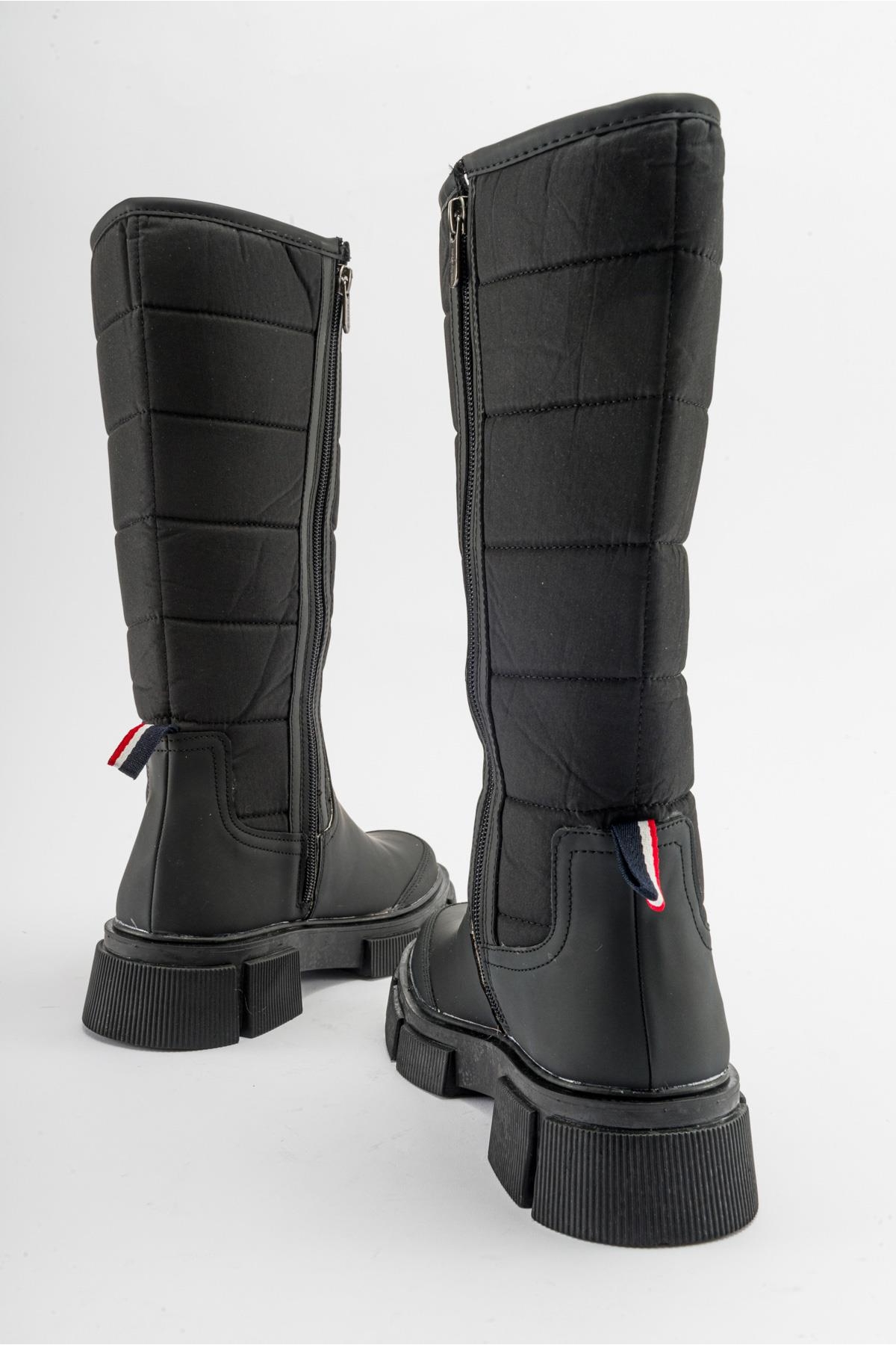 Kaydırmaz Taban Kadın Çizme SİYAH - Görsel 5