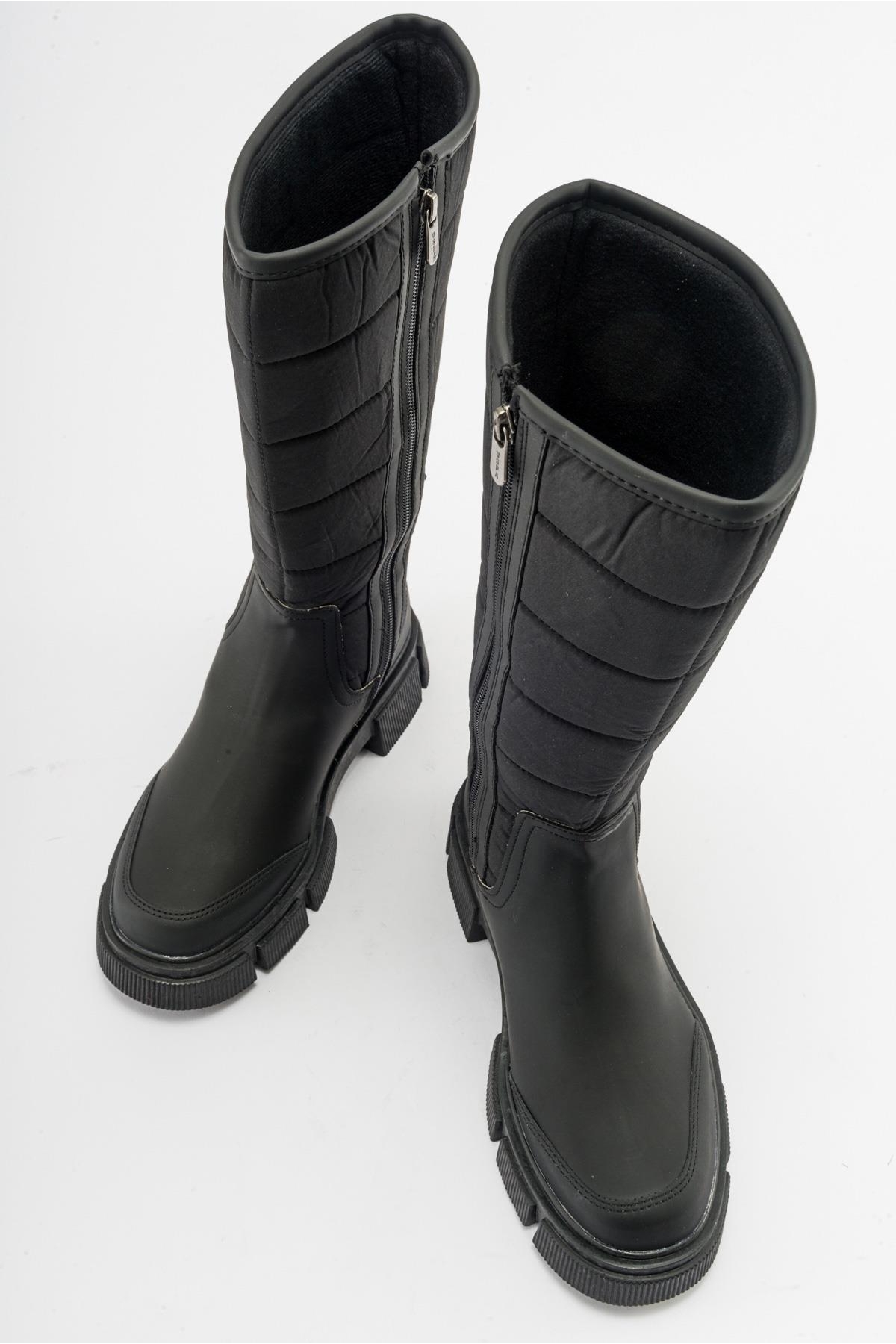 Kaydırmaz Taban Kadın Çizme SİYAH - Görsel 6