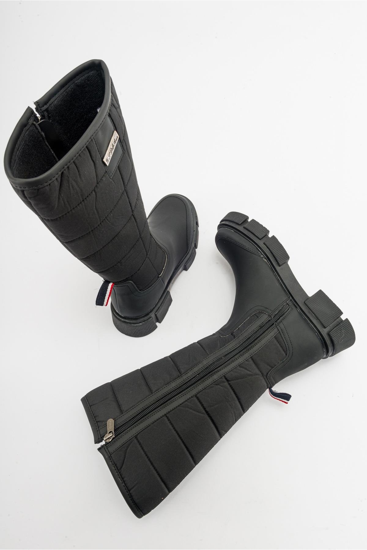 Kaydırmaz Taban Kadın Çizme SİYAH - Görsel 7