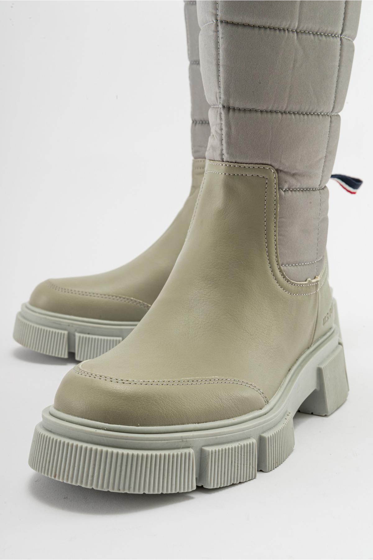 Kaydırmaz Taban Kadın Çizme YEŞİL - Görsel 4