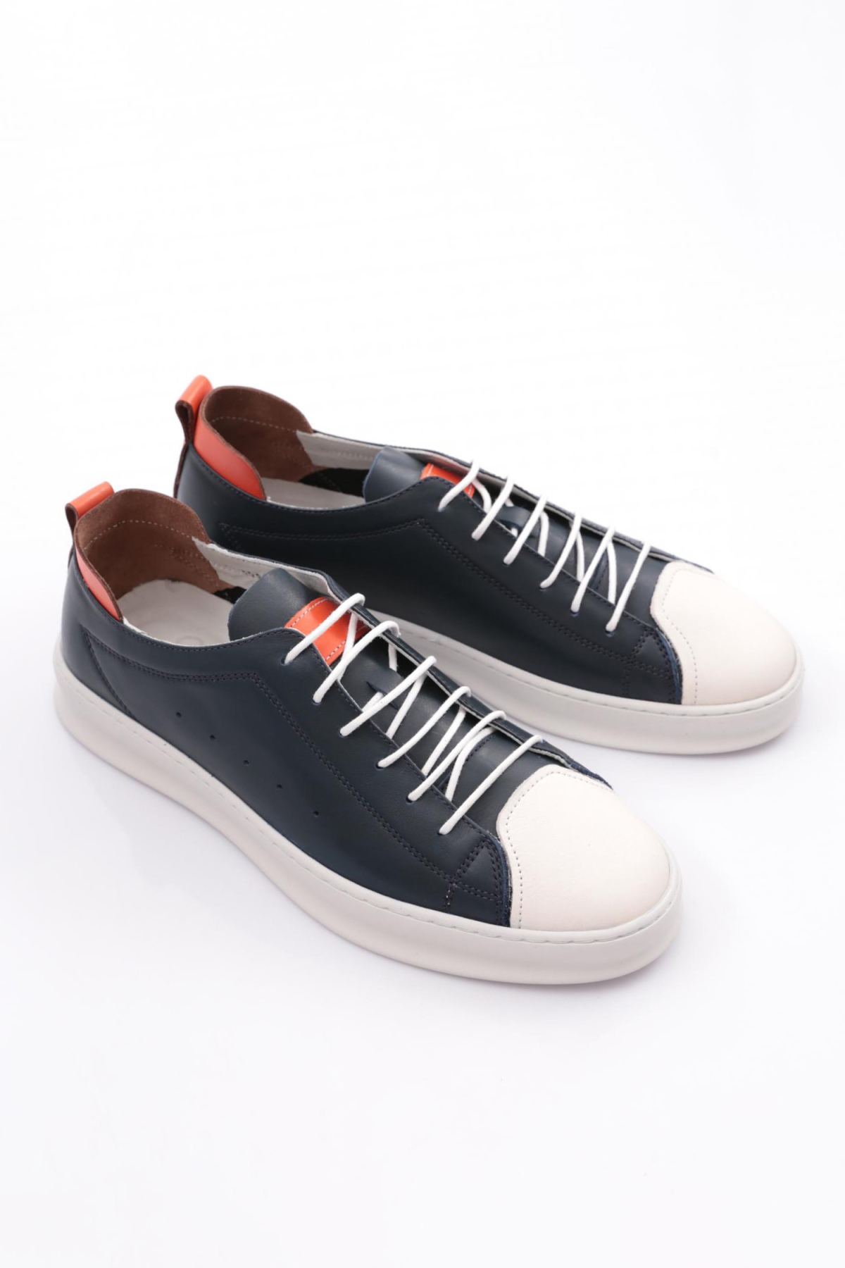 5580 Erkek Yuvarlak Burun Bağcikli Sneaker Ayakkabi - Görsel 3