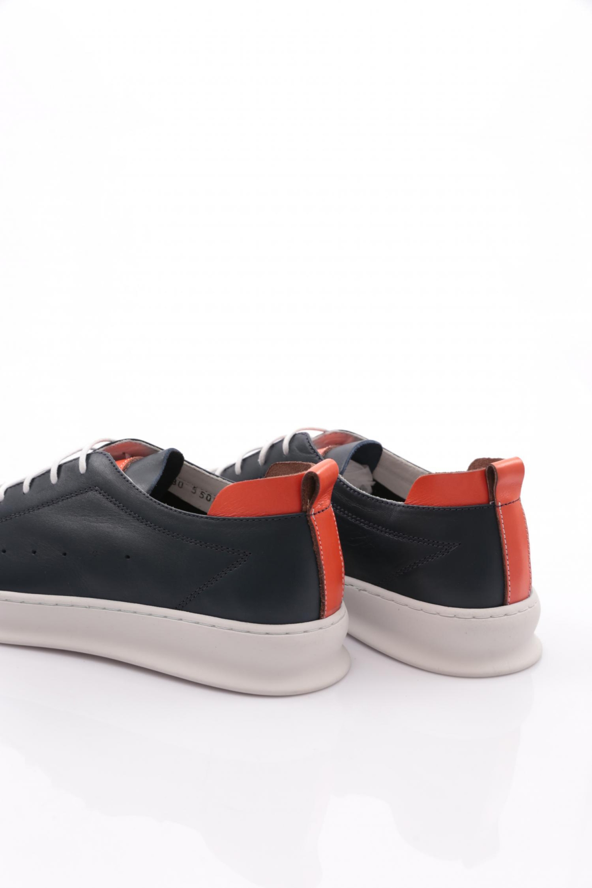 5580 Erkek Yuvarlak Burun Bağcikli Sneaker Ayakkabi - Görsel 4