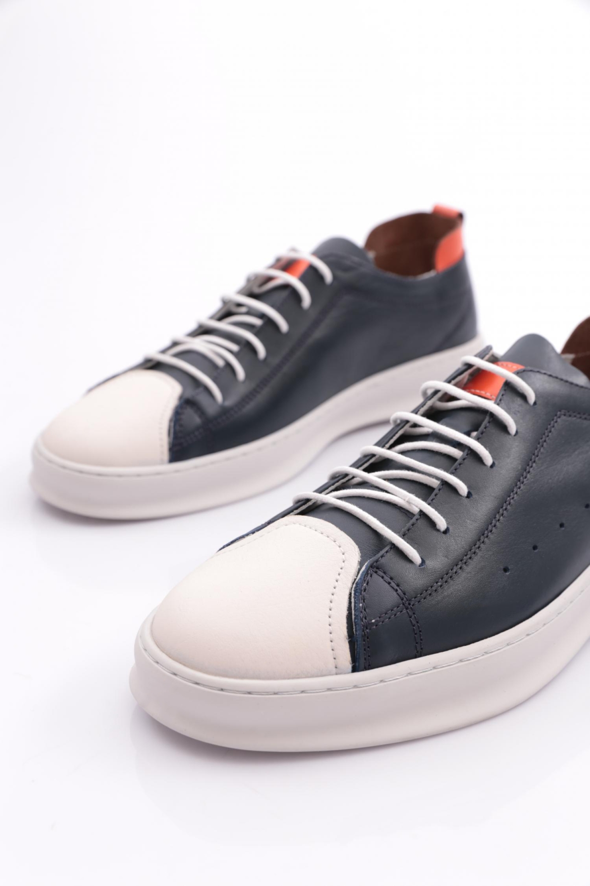 5580 Erkek Yuvarlak Burun Bağcikli Sneaker Ayakkabi - Görsel 5