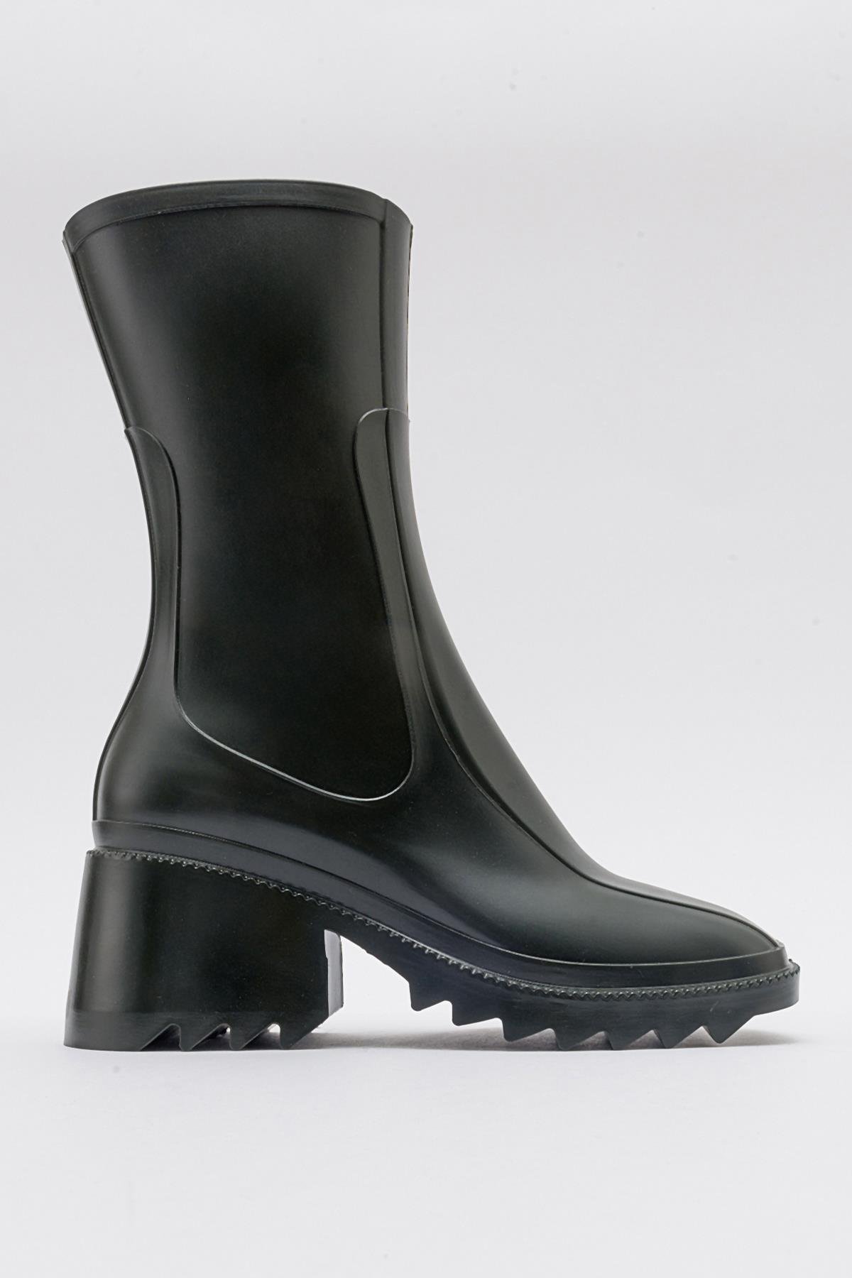 Kadın Uzun Yağmur Çizmesi HAKİ - Görsel 3