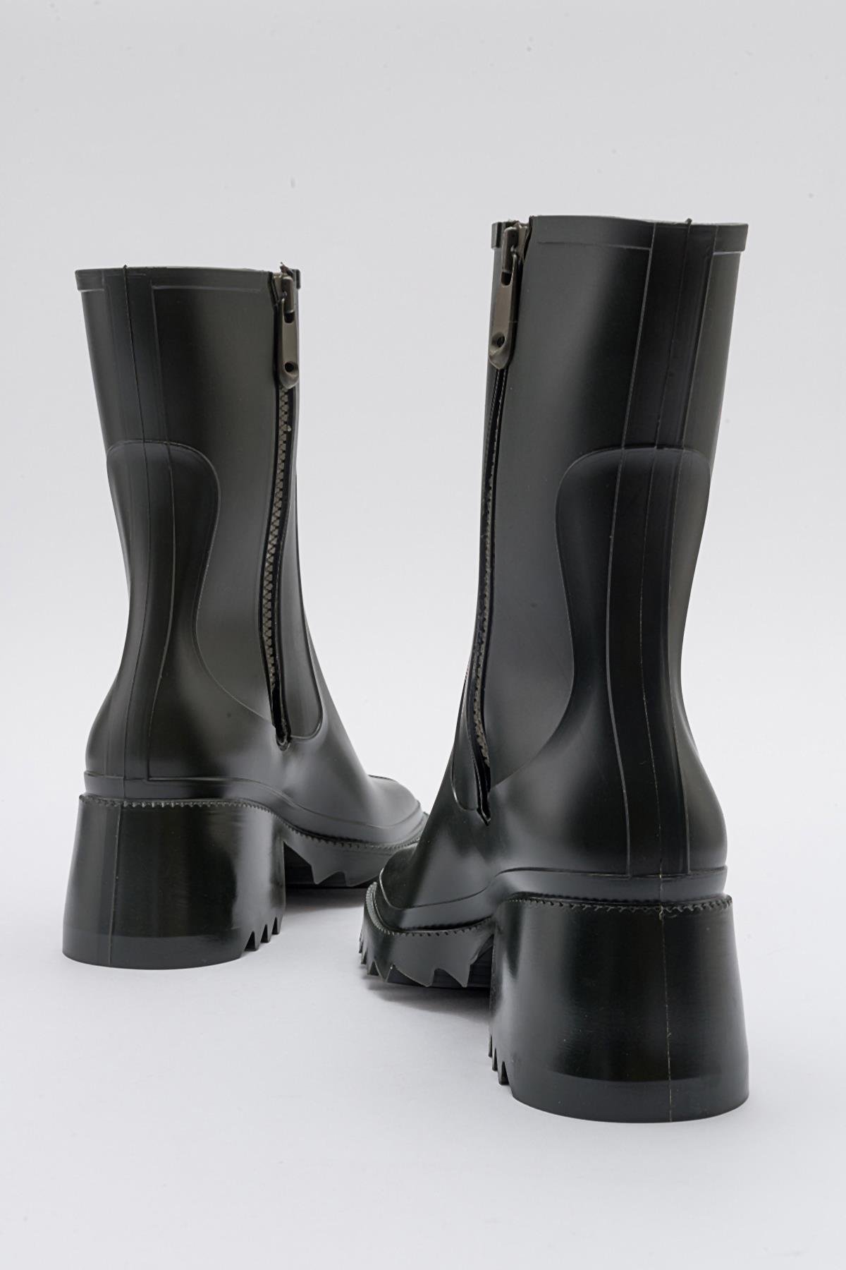 Kadın Uzun Yağmur Çizmesi HAKİ - Görsel 5