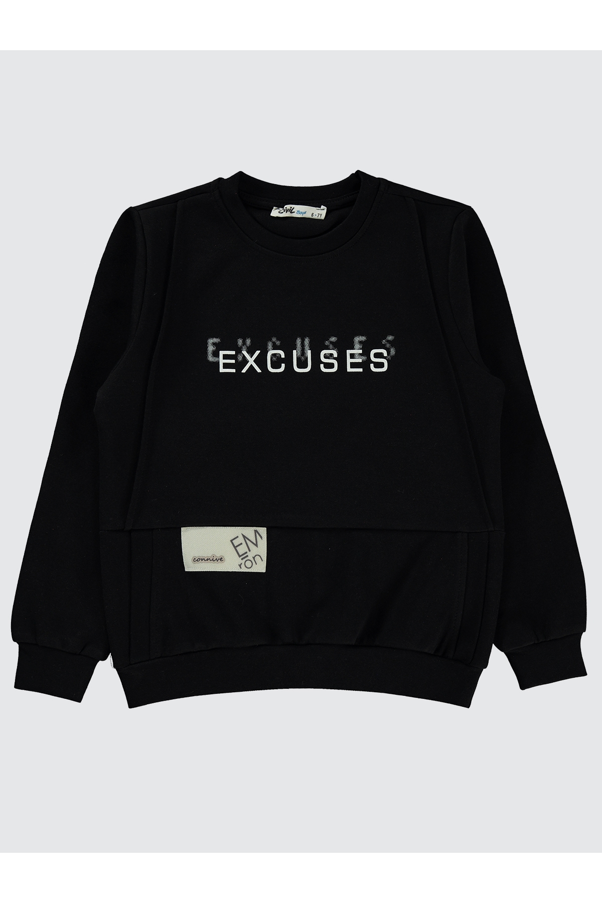 Erkek Çocuk Sweatshirt 10-13 Yaş  Siyah