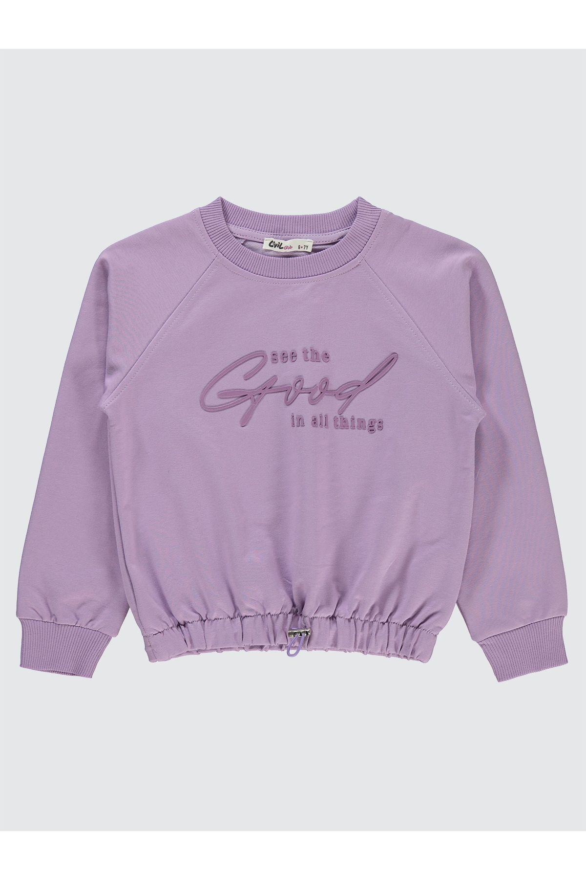 Kız Çocuk Sweatshirt 6-9 Yaş  Lila